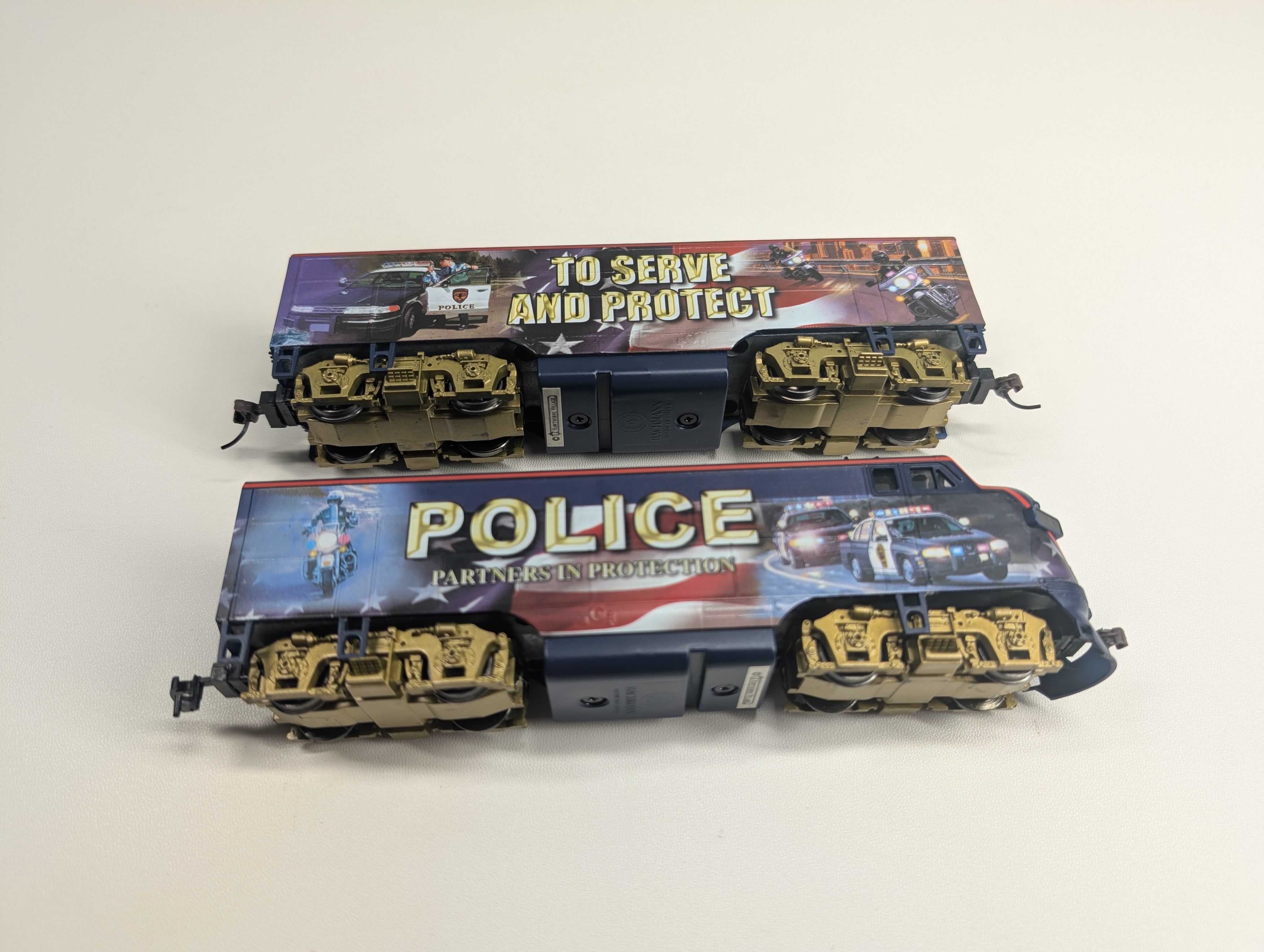 USED Bachmann HO Scale Police Serve and Protect A & B Diesel Locomotives Tested!