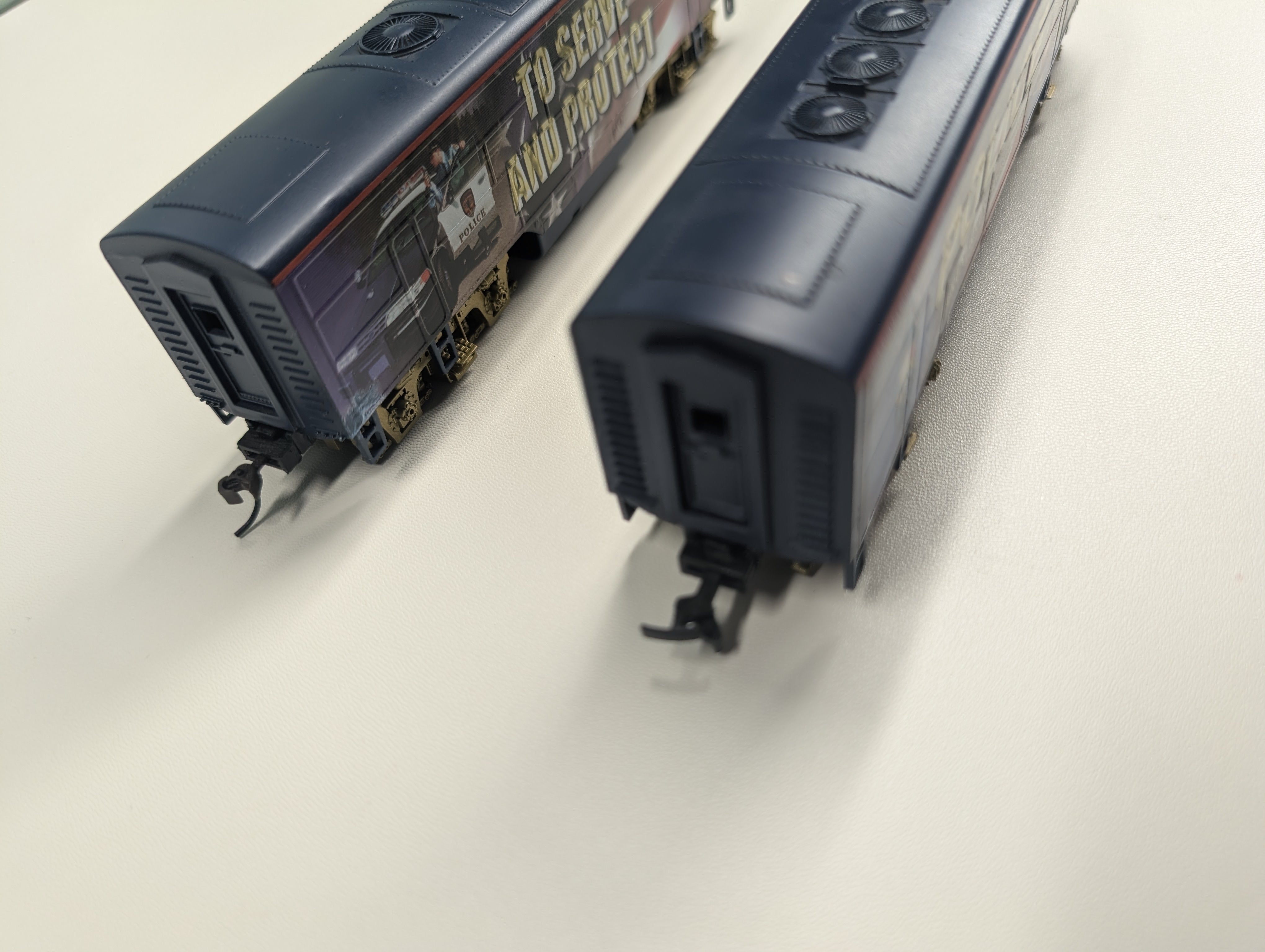 USED Bachmann HO Scale Police Serve and Protect A & B Diesel Locomotives Tested!