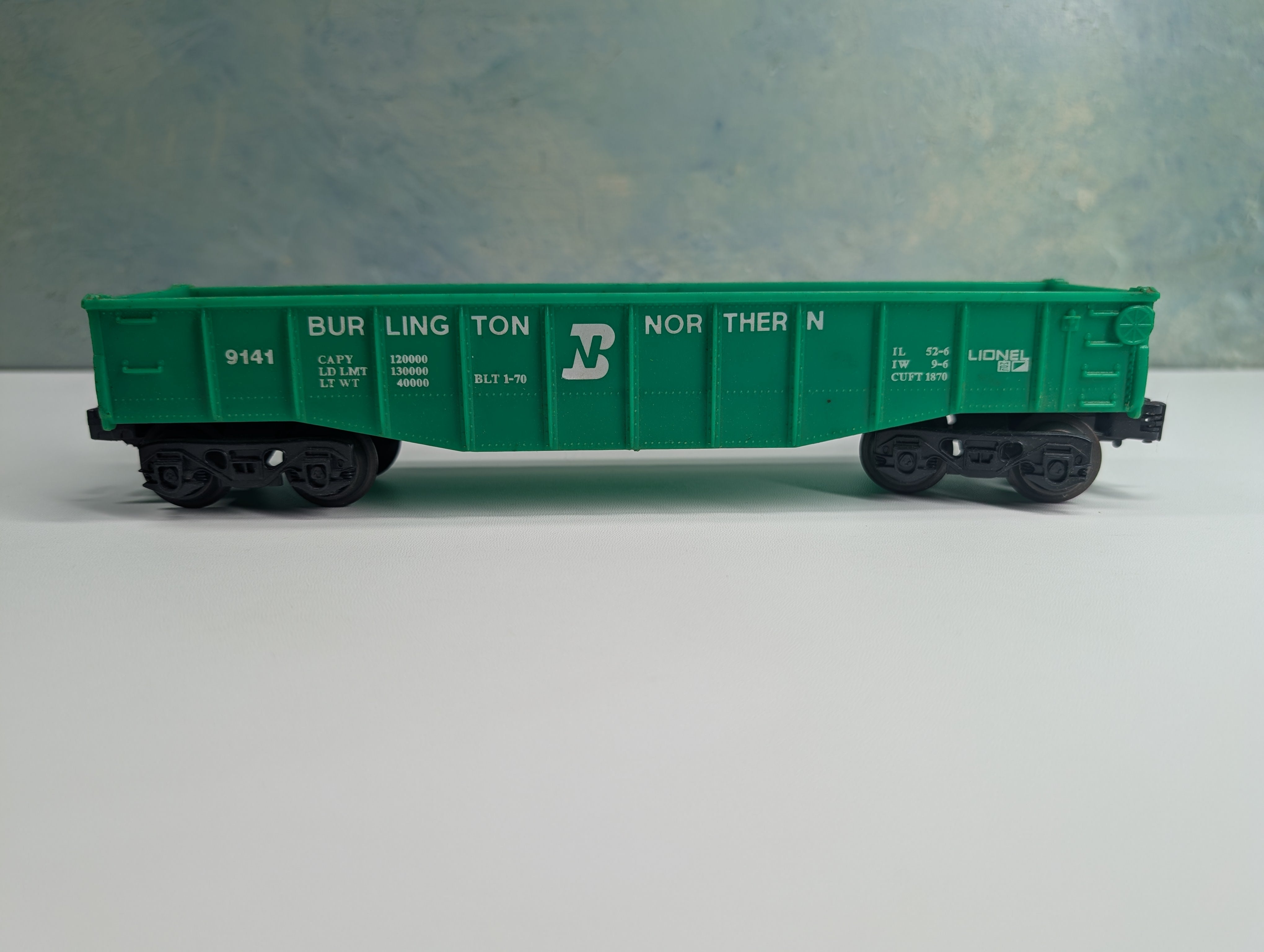 USED Lionel O Gondola Burlington Northern BN #9141