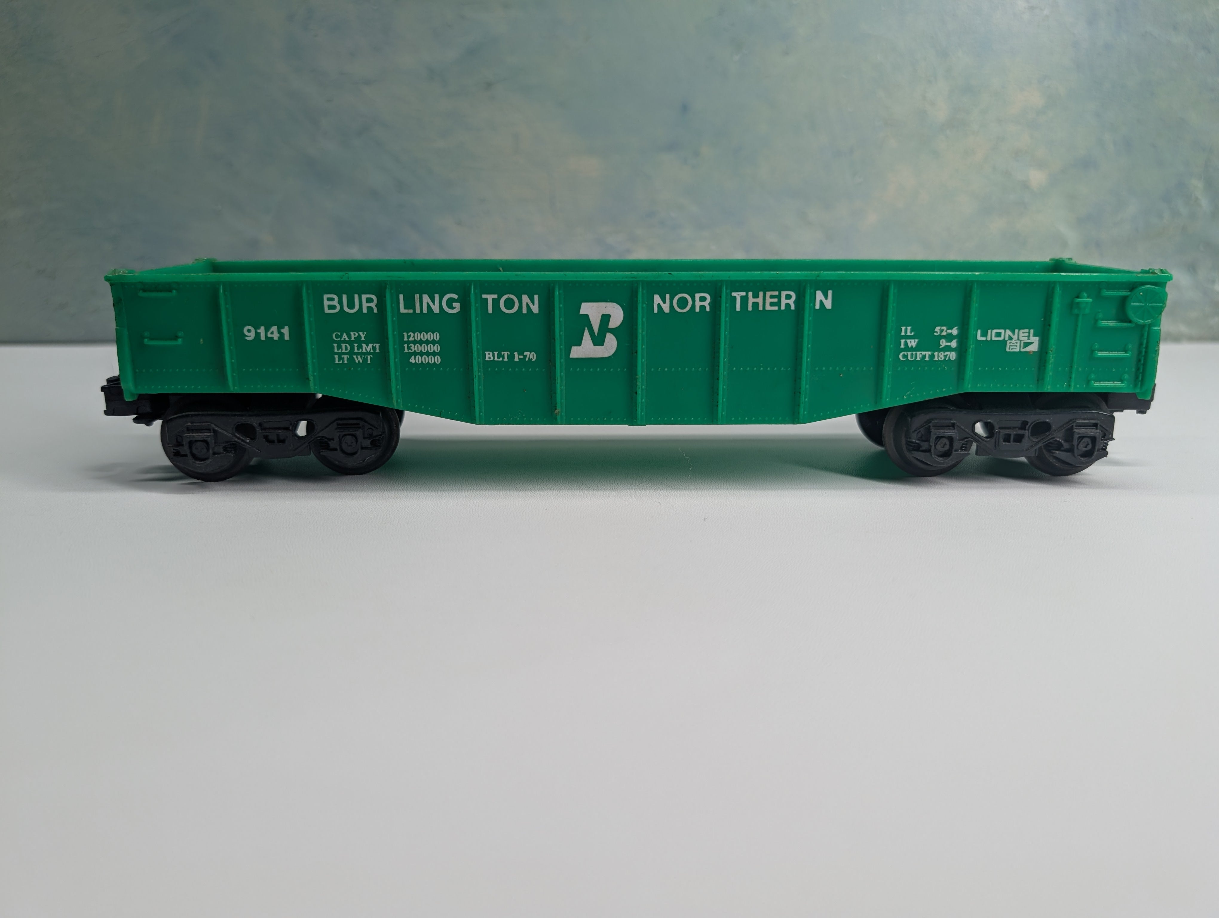 USED Lionel O Gondola Burlington Northern BN #9141