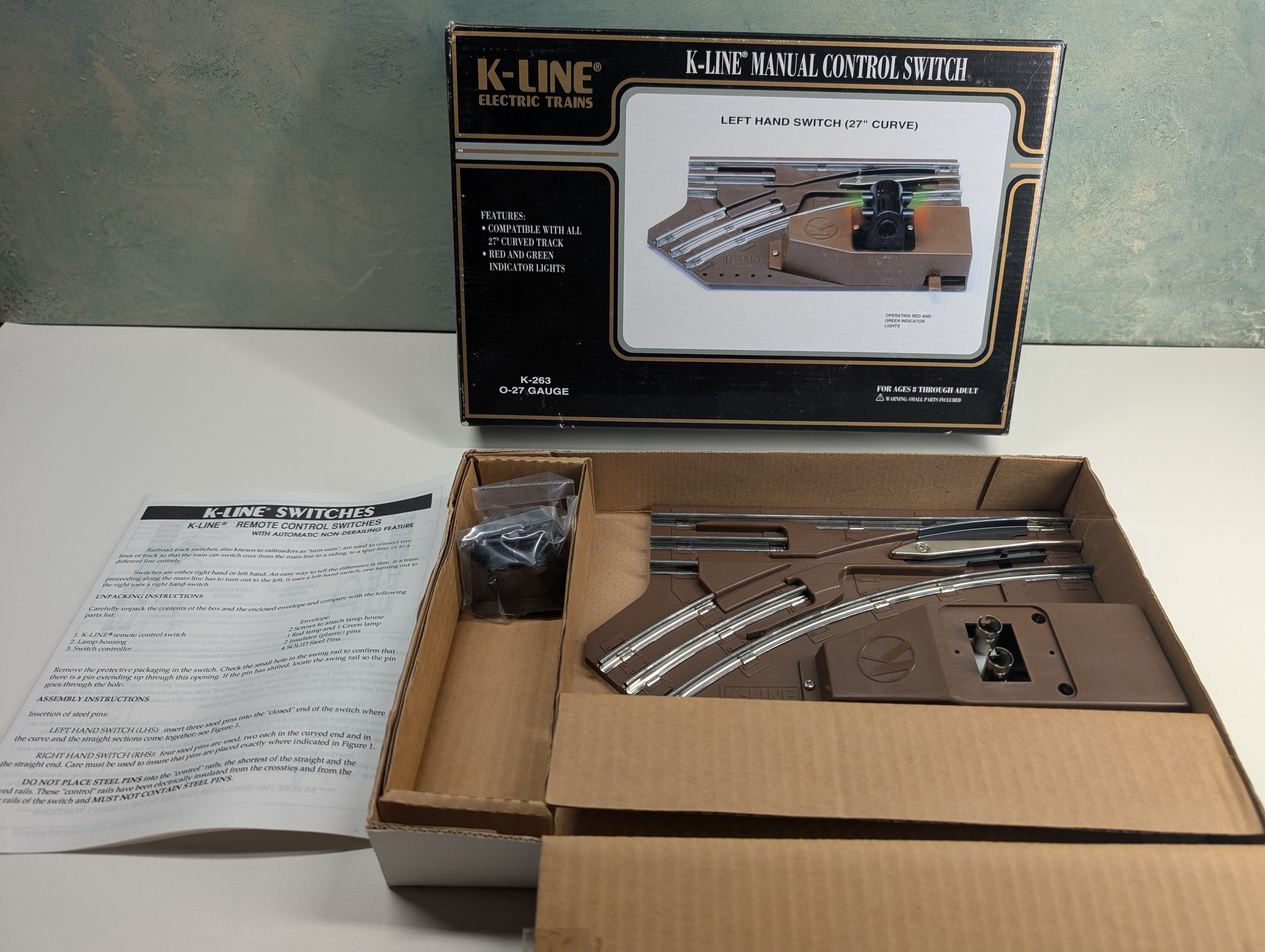 USED K-Line K-263 O LH Switch (27" Curve) Manual