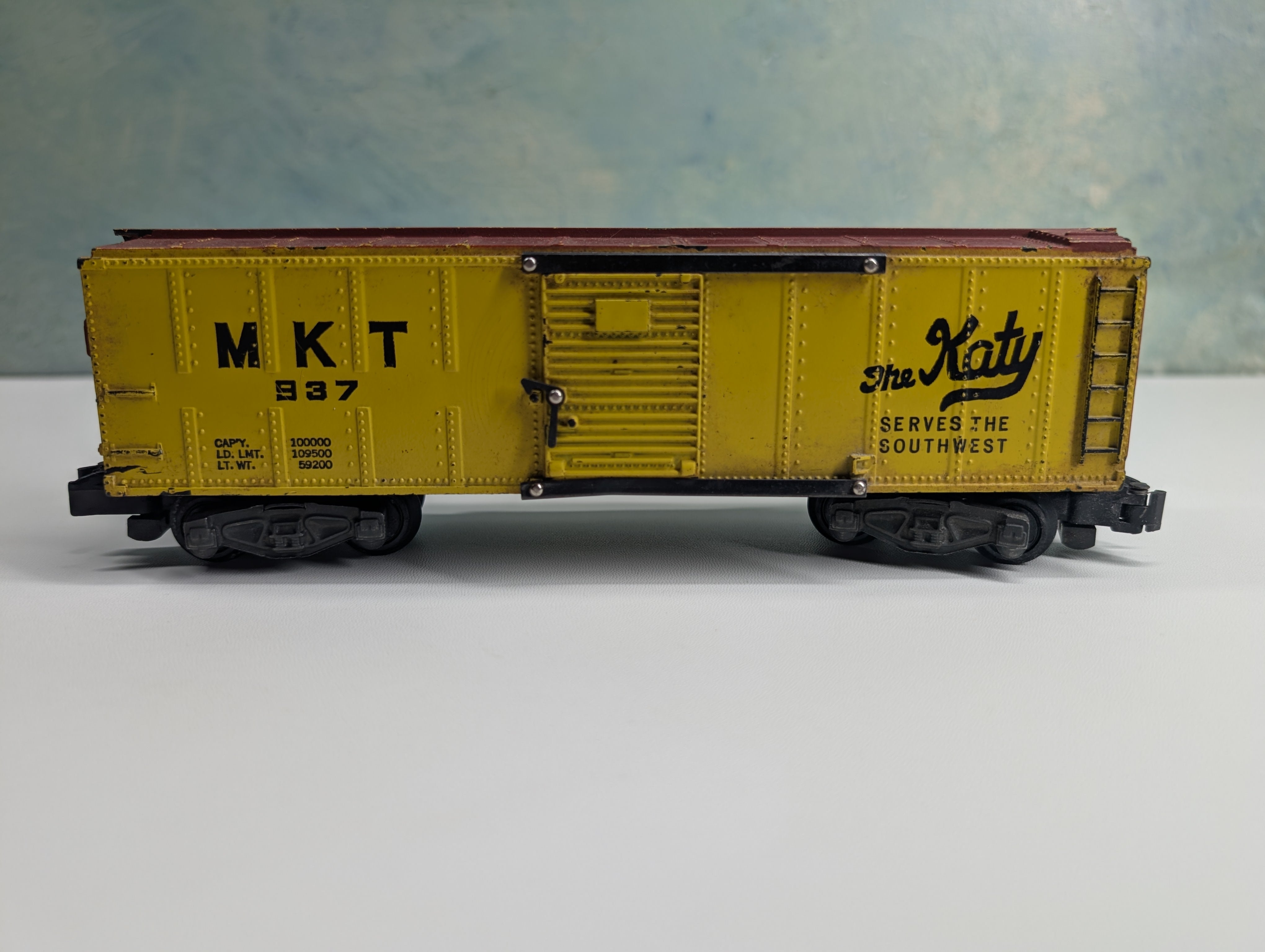 USED American Flyer S Scale Box Car MKT #937 The Katy