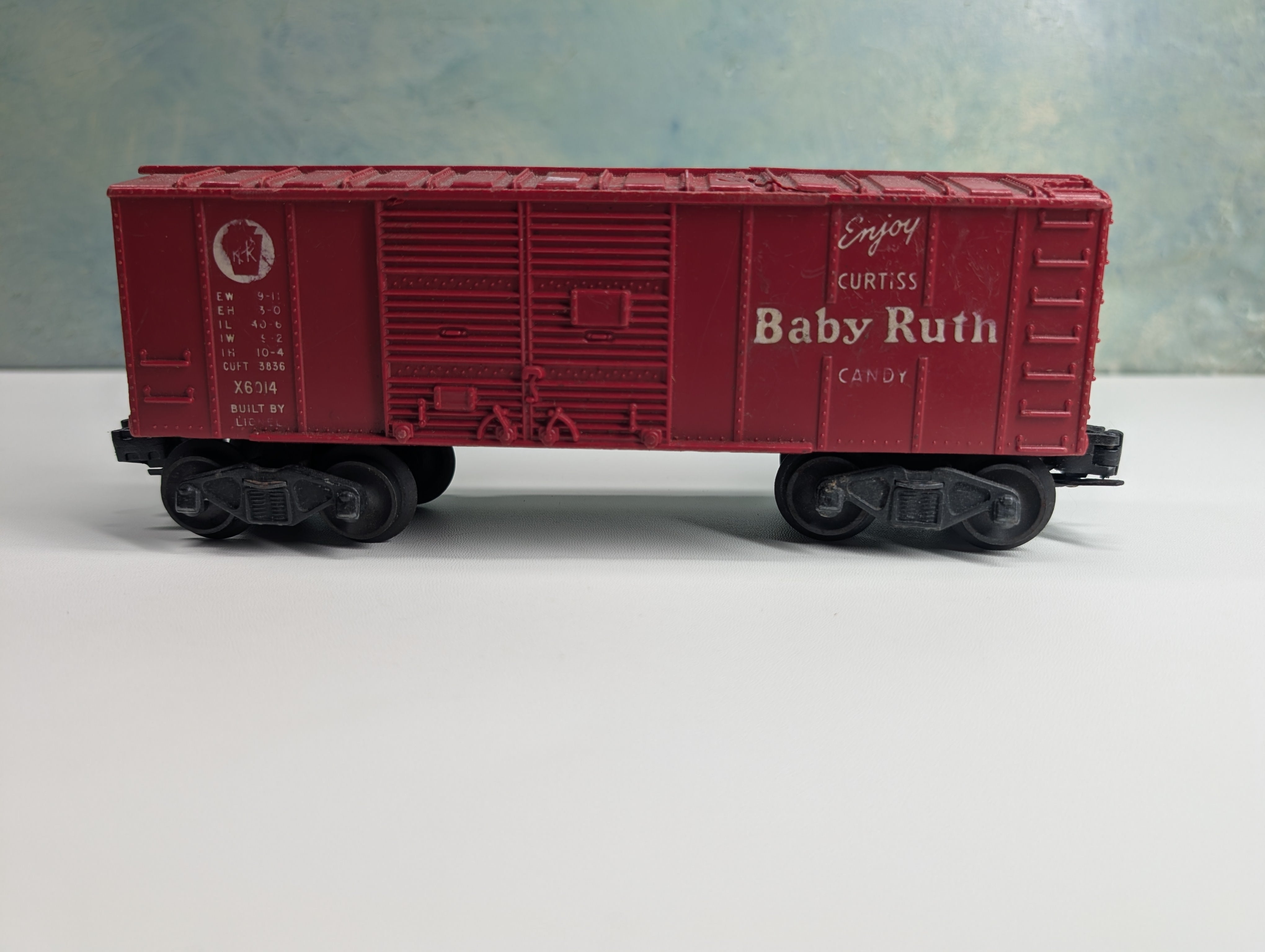 USED Lionel O Box Car Baby Ruth #X6014