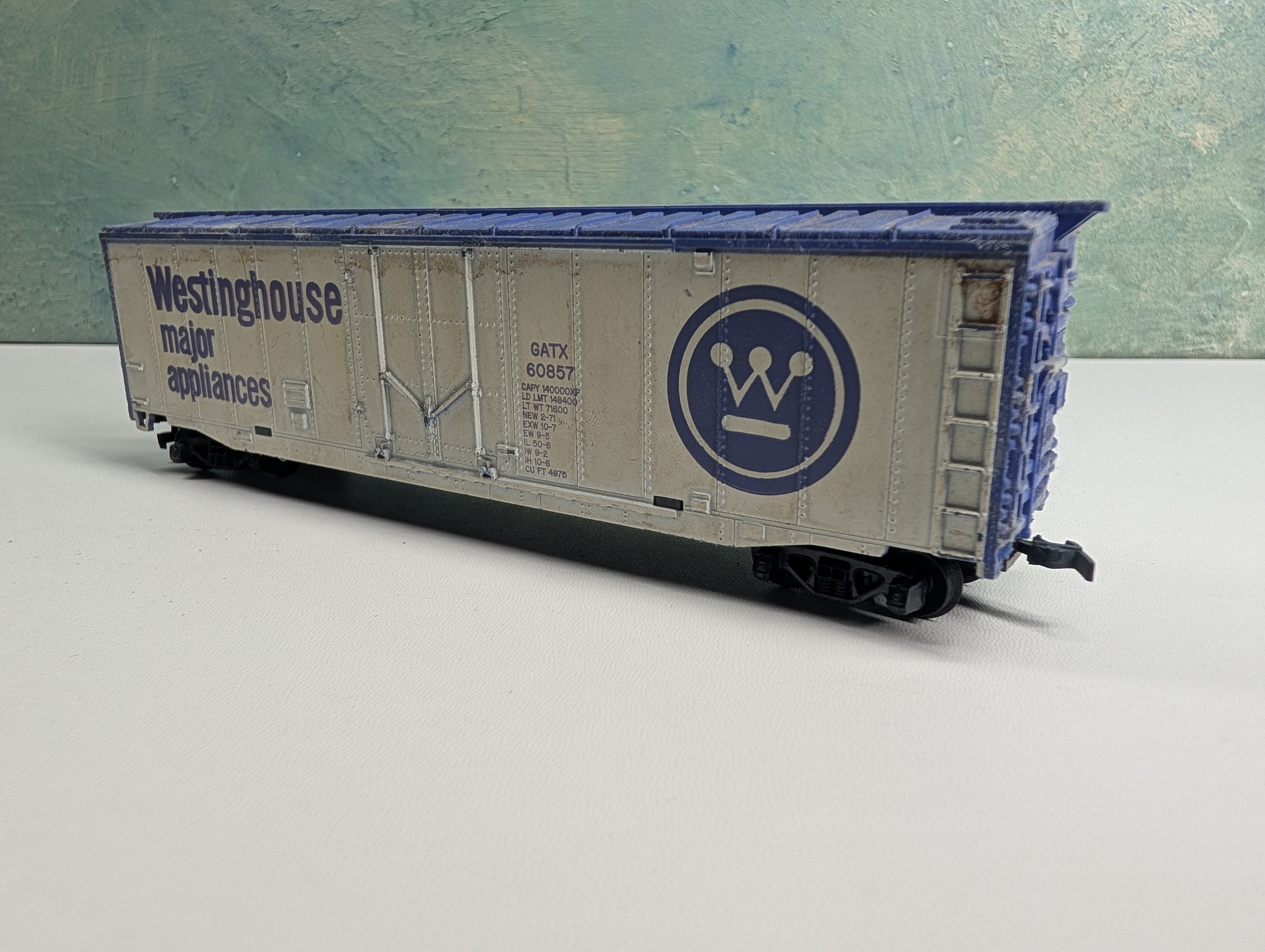 USED Tyco HO Scale 50' Box Car Westinghouse Major Appliances GATX #60857