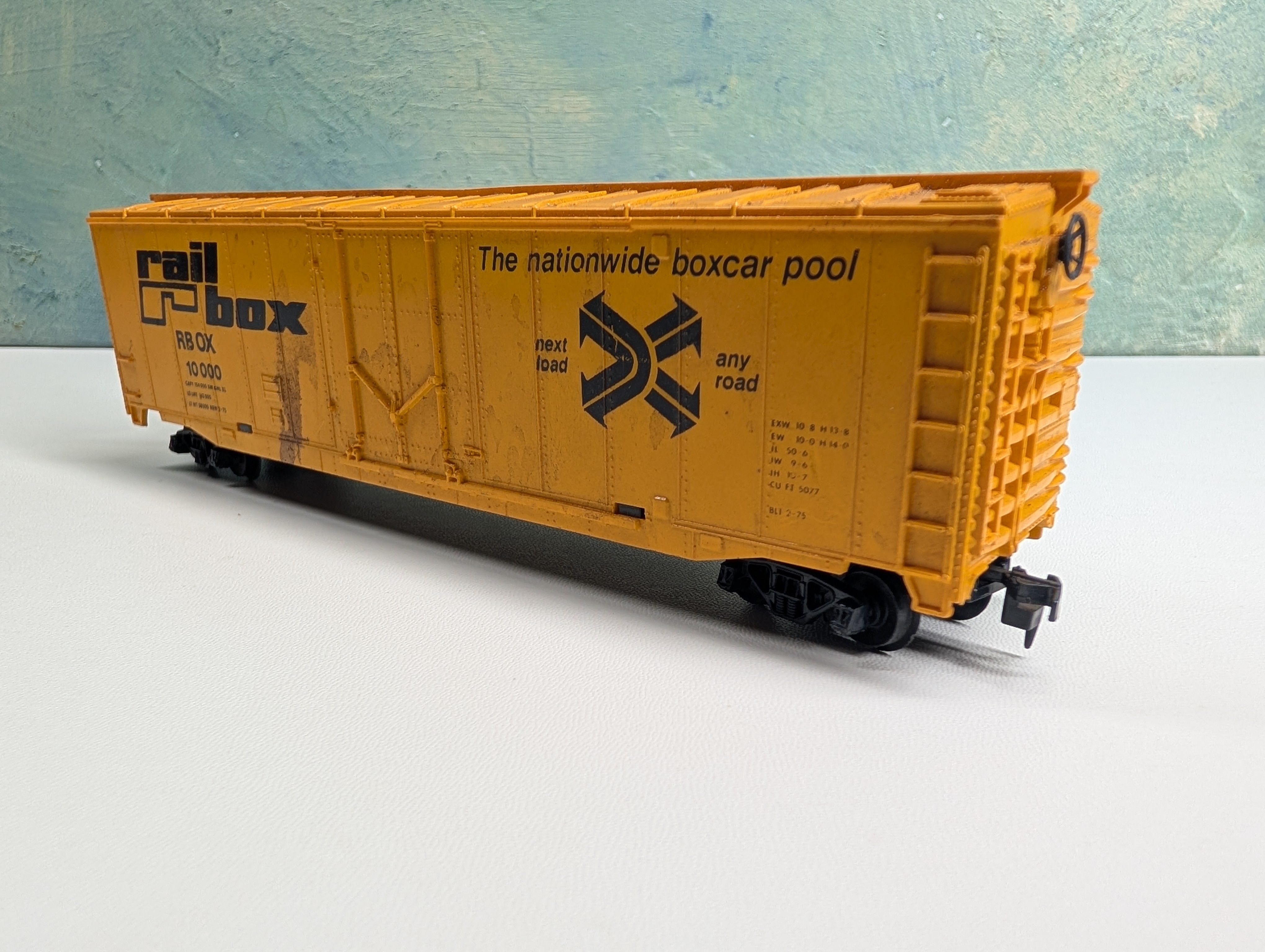 USED Tyco HO Scale 50' Box Car Railbox RBOX #10000