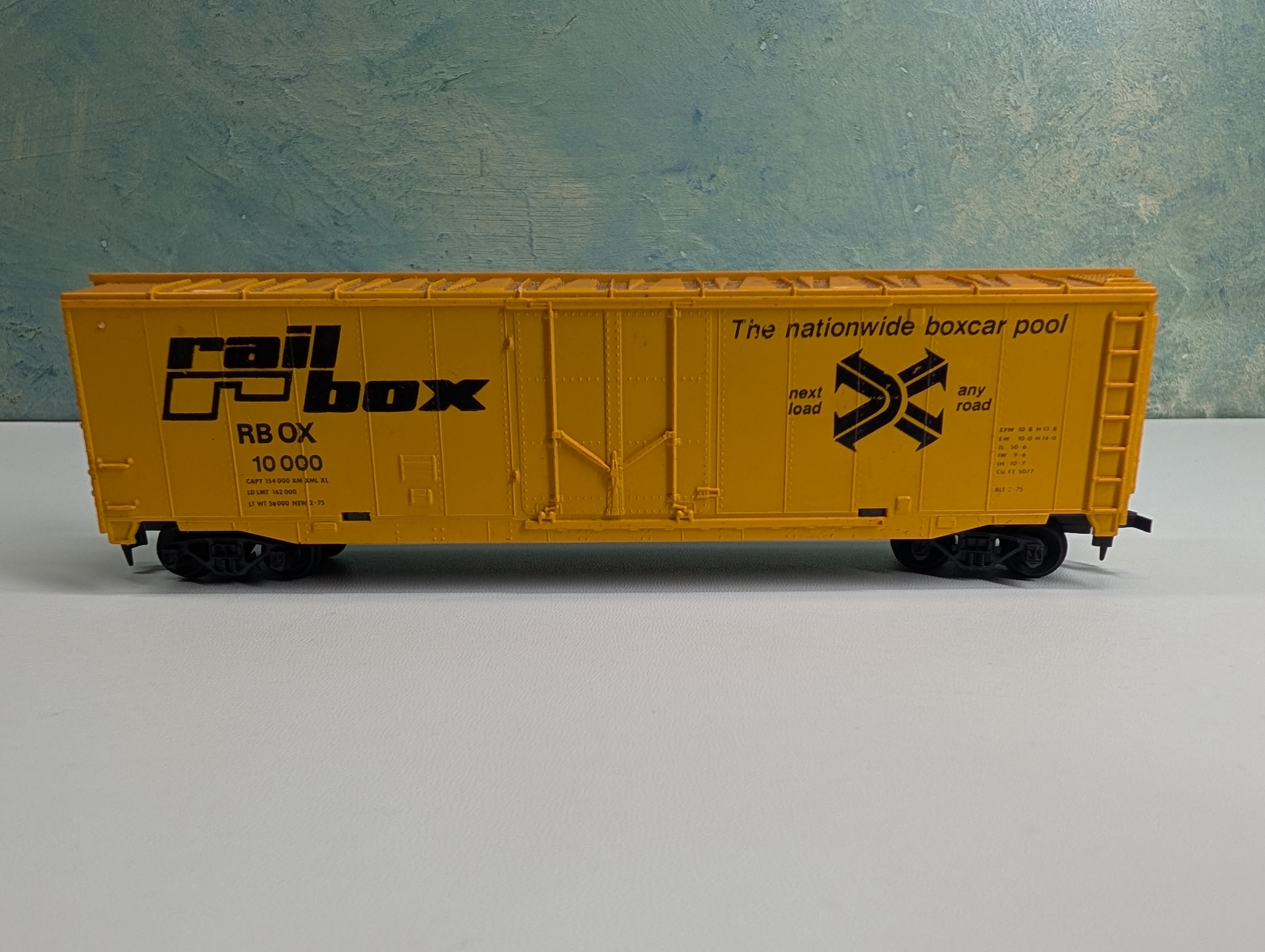 USED Tyco HO Scale 50' Box Car Railbox RBOX #10000