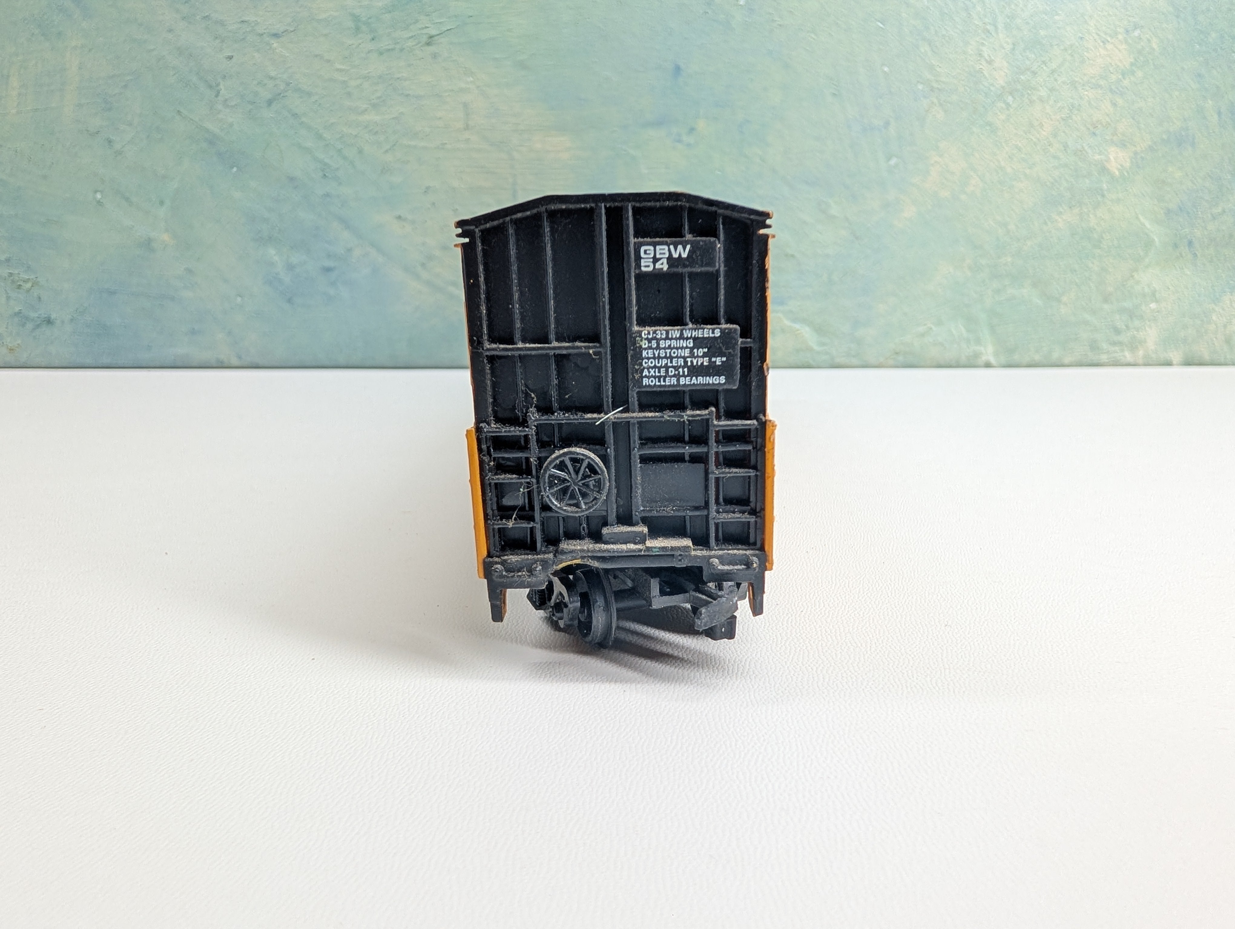 USED Life-Like HO Scale Thrall Door Box Car Green Bay and Western Railroad GBW #54