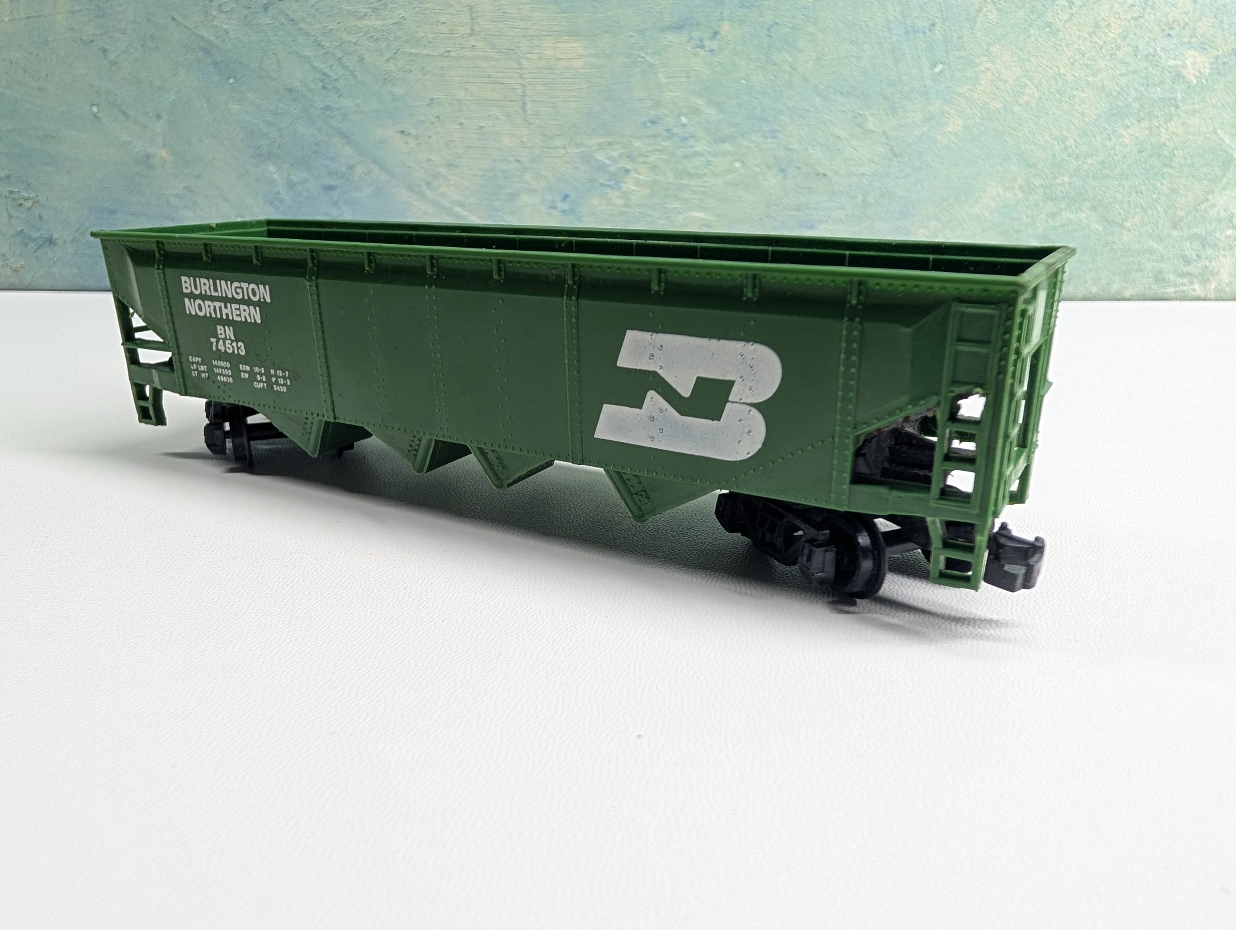 USED Bachmann HO Scale Quad Hopper Burlington Northern BN #74513