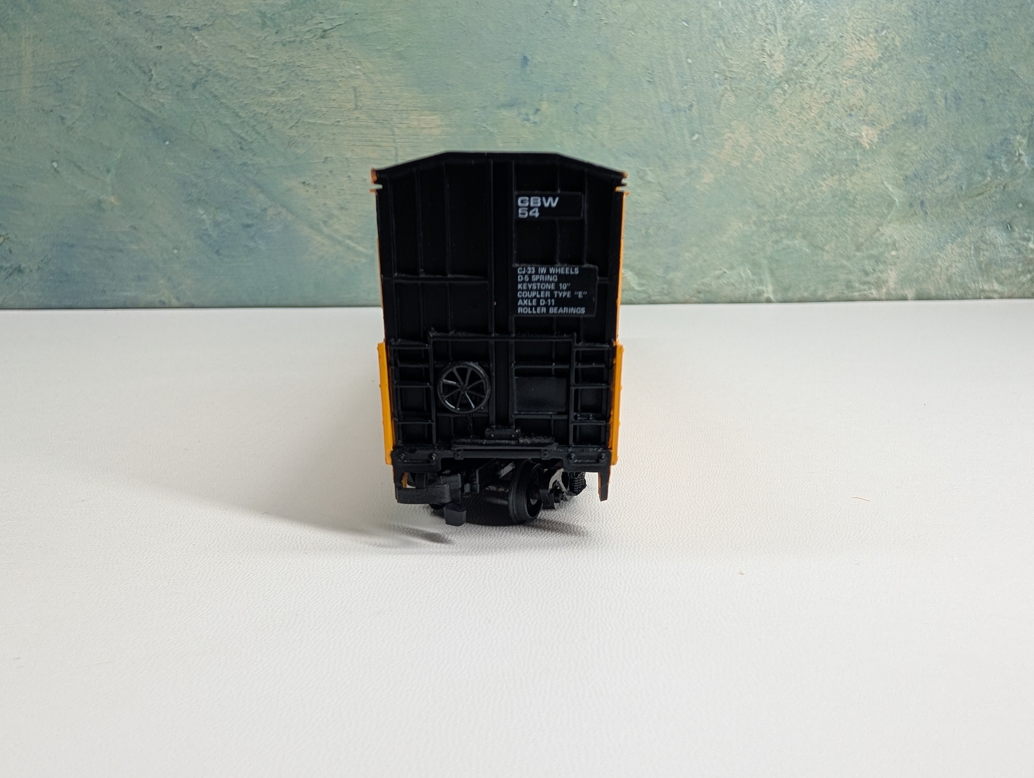 USED Life-Like HO Scale Thrall Door Box Car Green Bay and Western Railroad GBW #54
