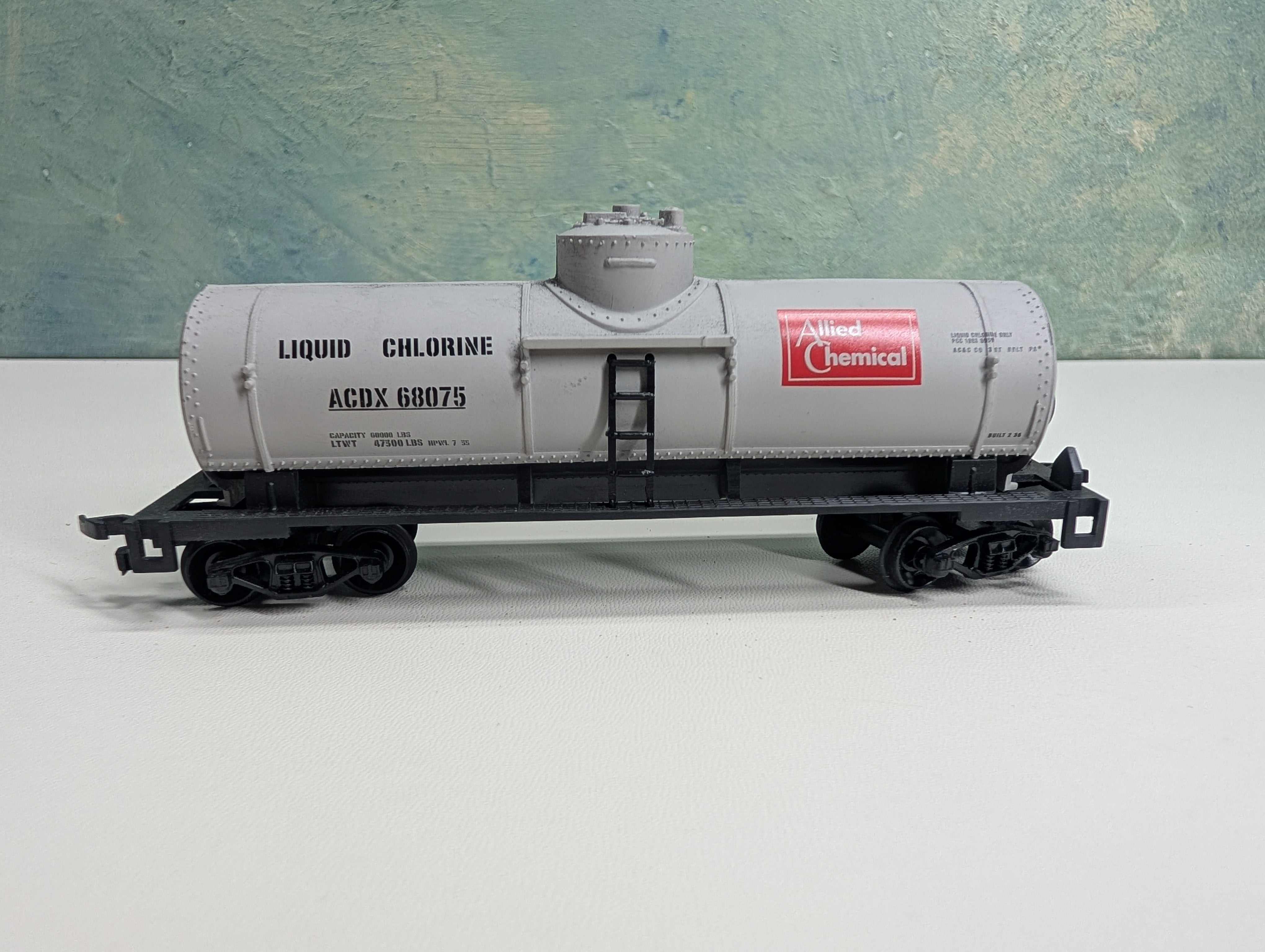 USED Life-Like HO Scale Single Dome Tank Car Allied Chemical ACDX #68075