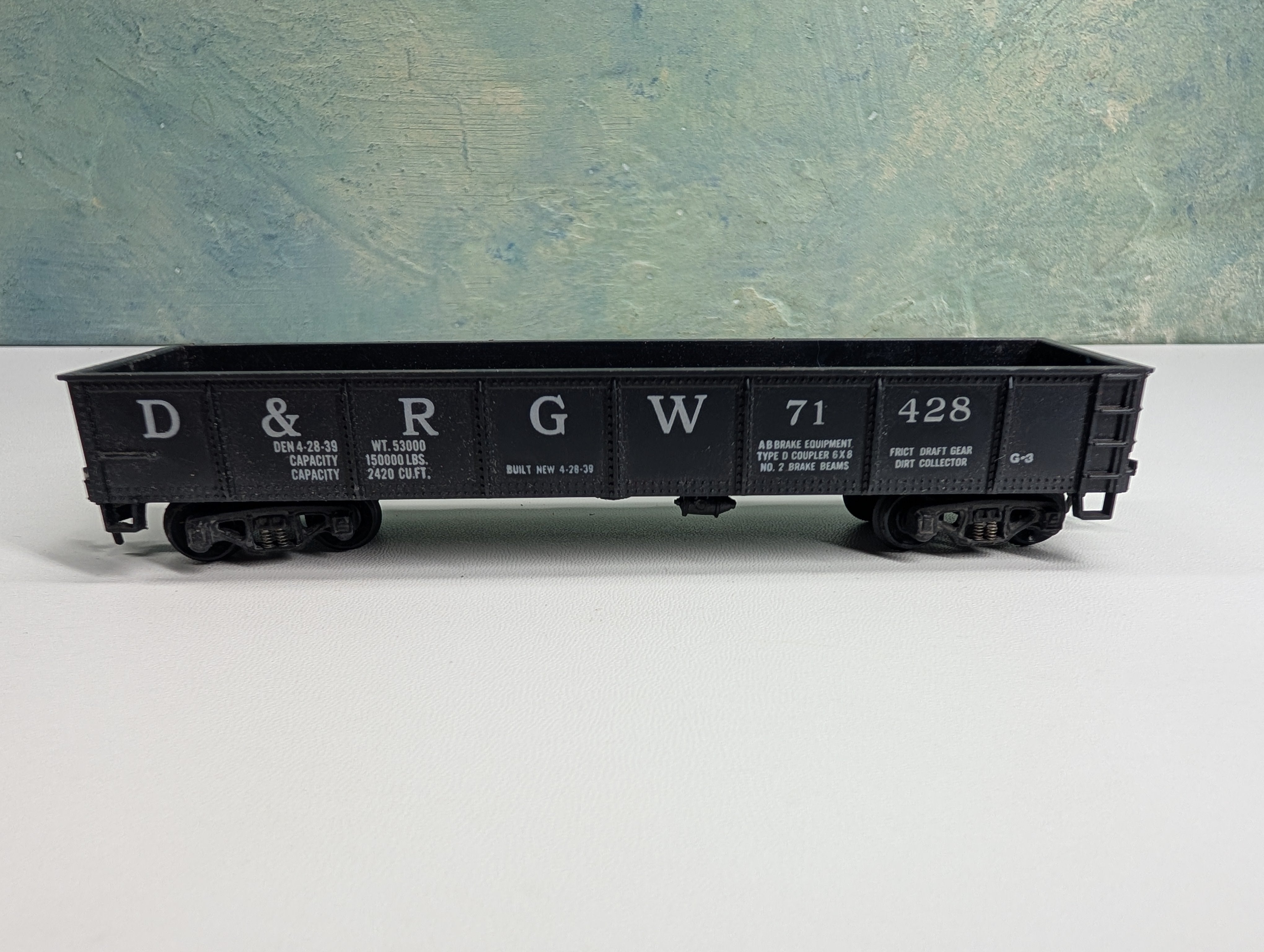 USED Varney HO Scale 40' Gondola Rio Grande D&RGW #71428
