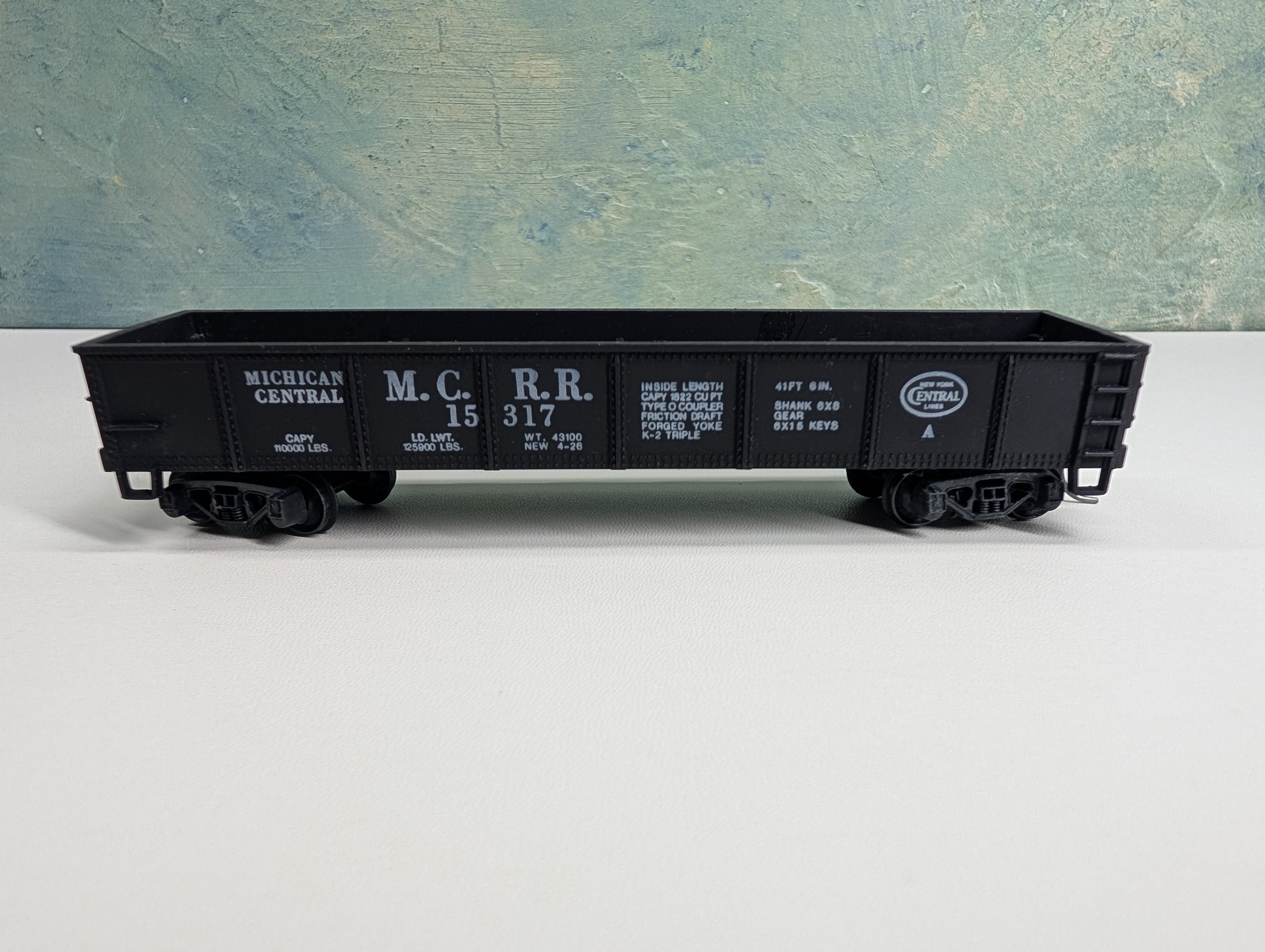 USED AHM HO Scale 40' Gondola Michigan Central MCRR #15317