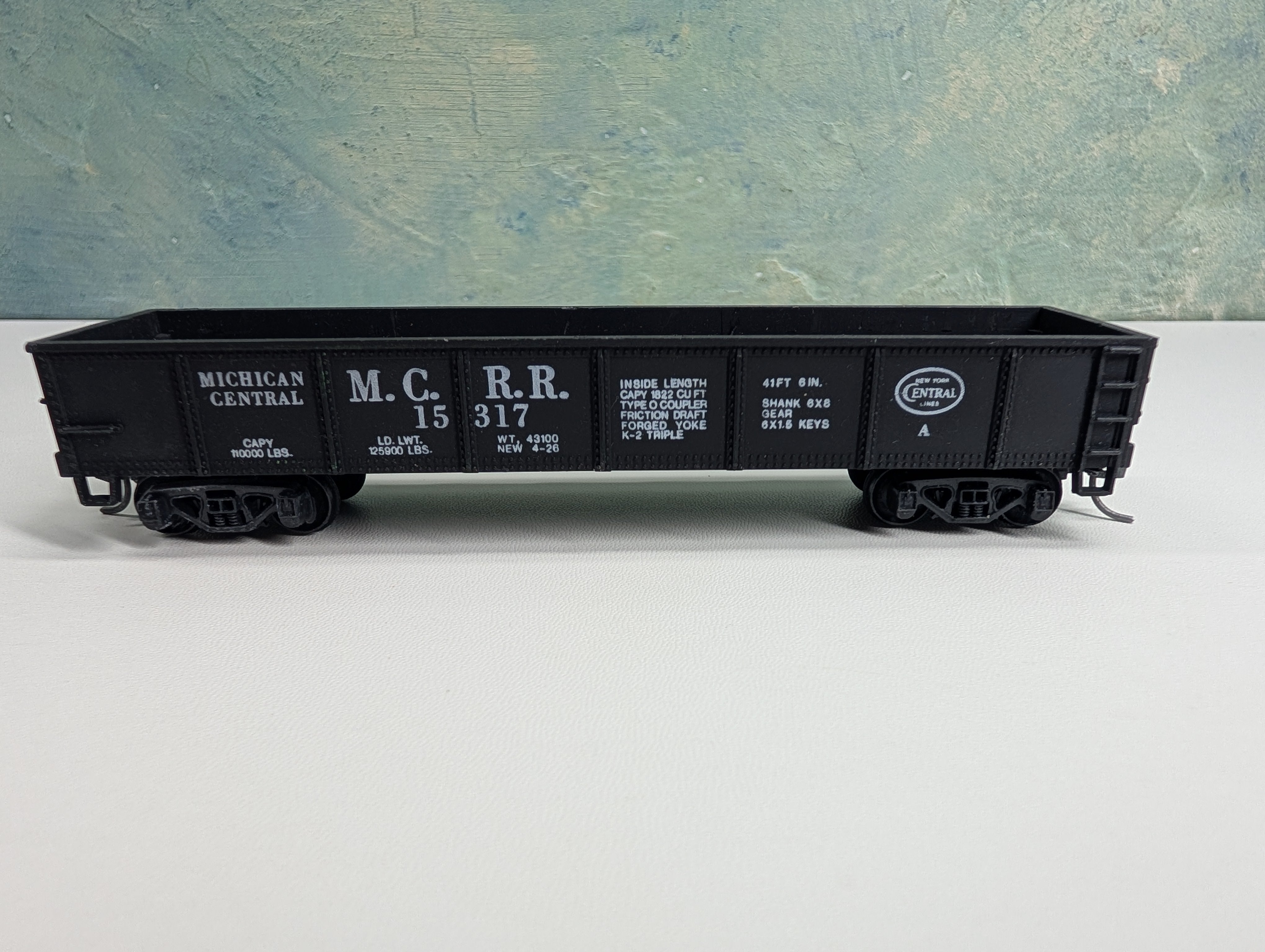 USED AHM HO Scale 40' Gondola Michigan Central MCRR #15317