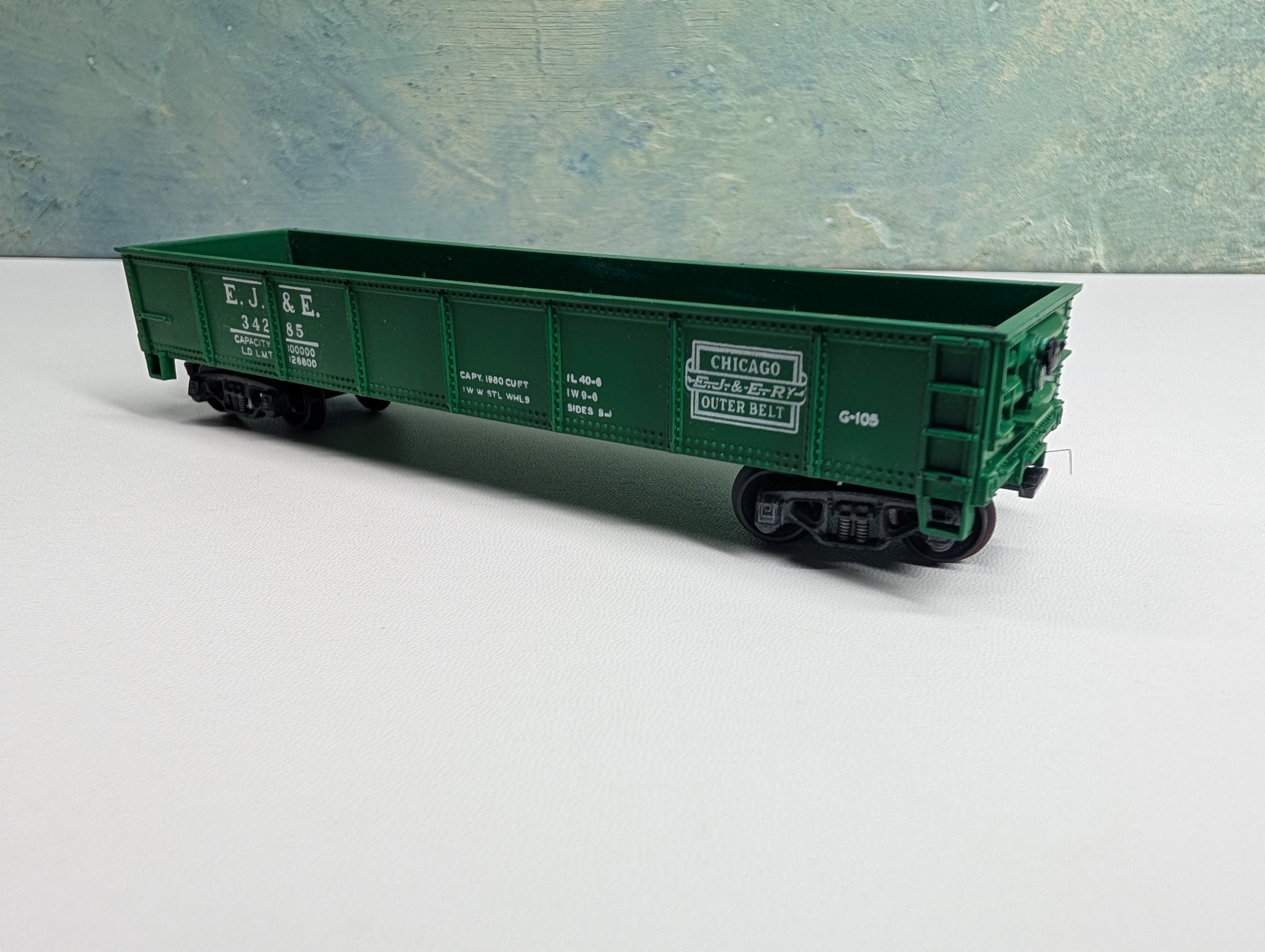 USED Varney HO Scale 40' Gondola Elgin Joliet & Eastern EJ&E #34285
