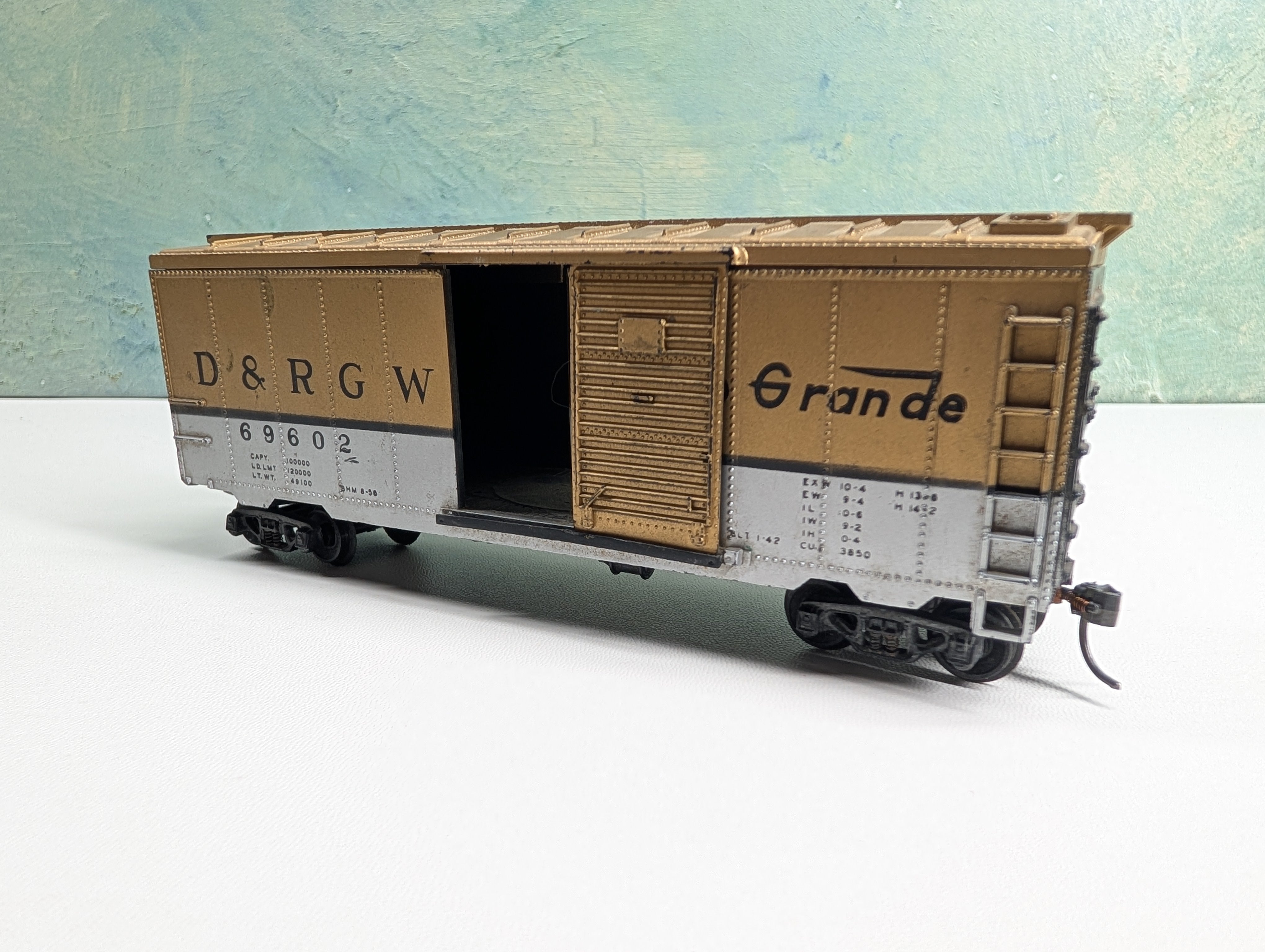 USED Varney HO Scale 40' Box Car Rio Grande D&RGW #69602