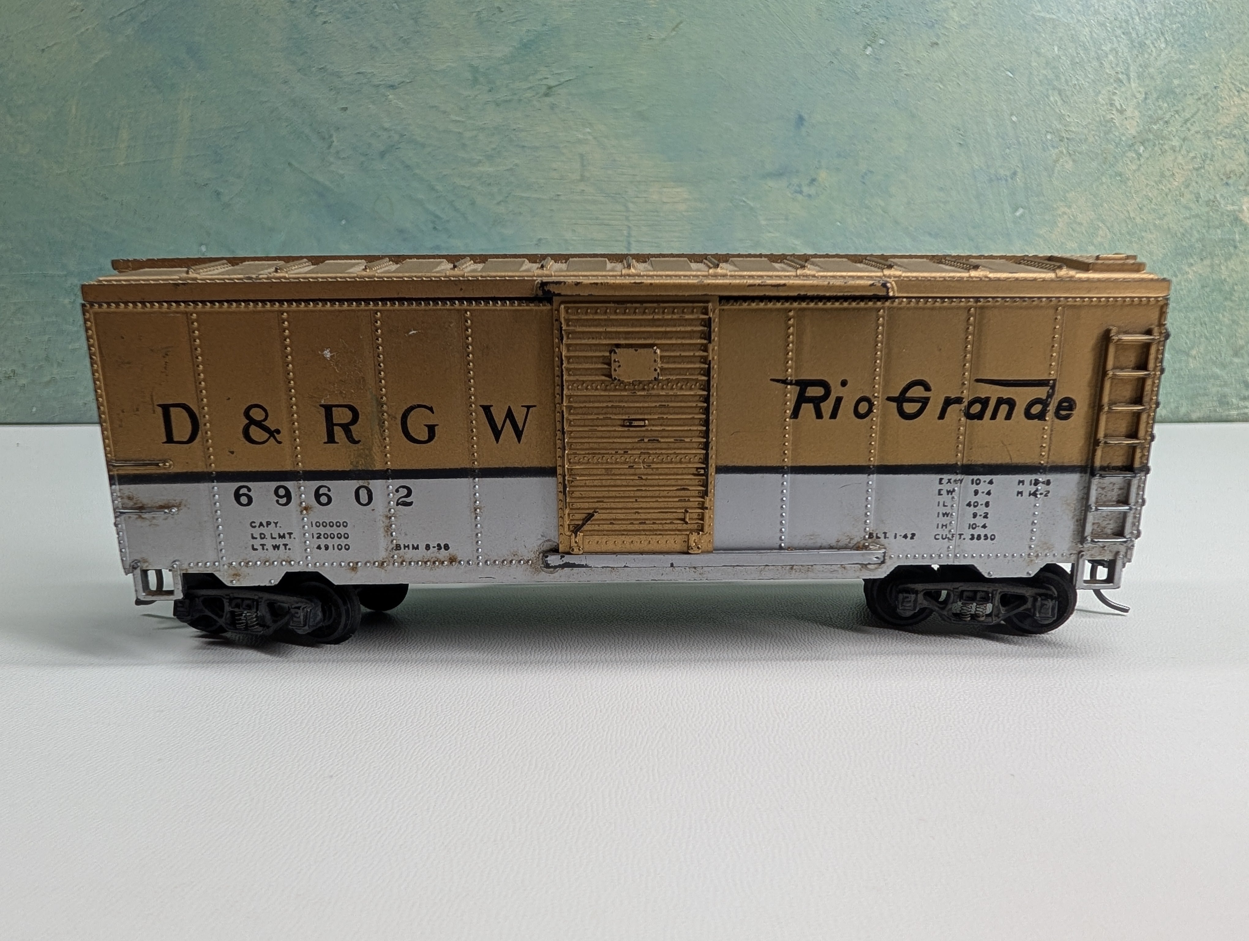 USED Varney HO Scale 40' Box Car Rio Grande D&RGW #69602