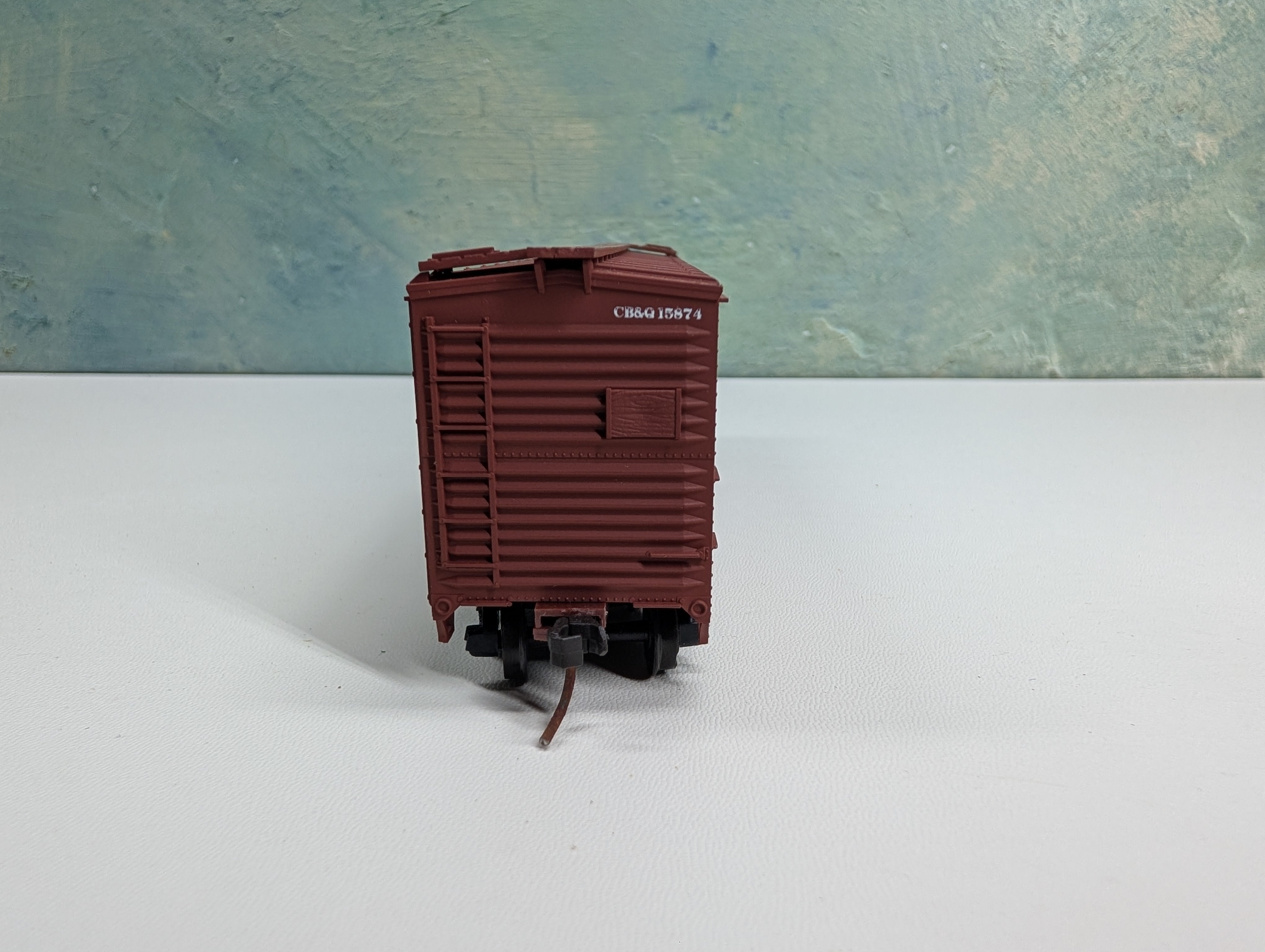 USED Accurail HO Scale 41' OB Wooden Box Car Burlington CB&Q #15874
