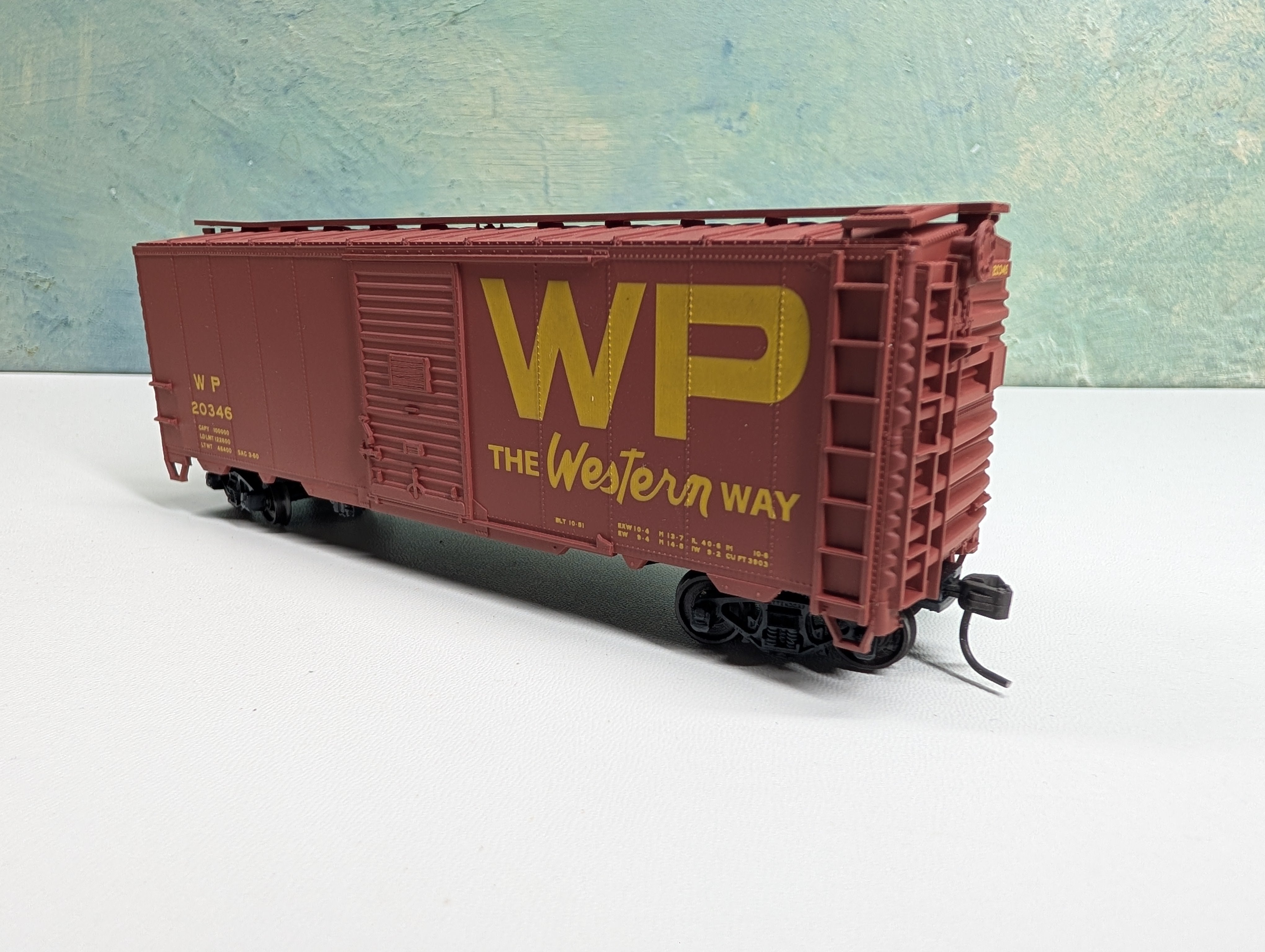 USED Accurail HO Scale 40' Box Car Western Pacific WP #20346