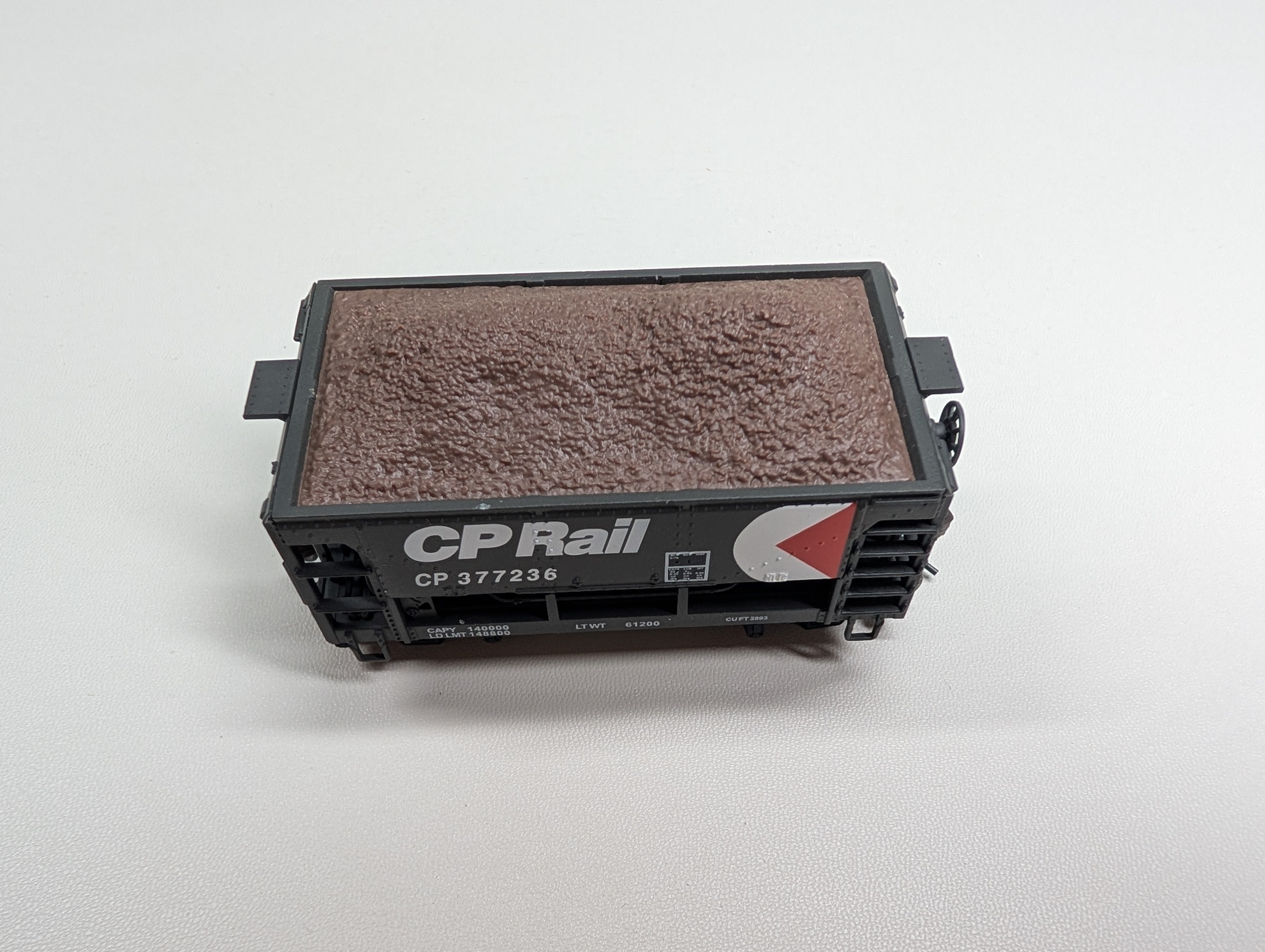 USED Model Power HO Scale Metal Ore Car w/ Load Canadian Pacific CP #377236