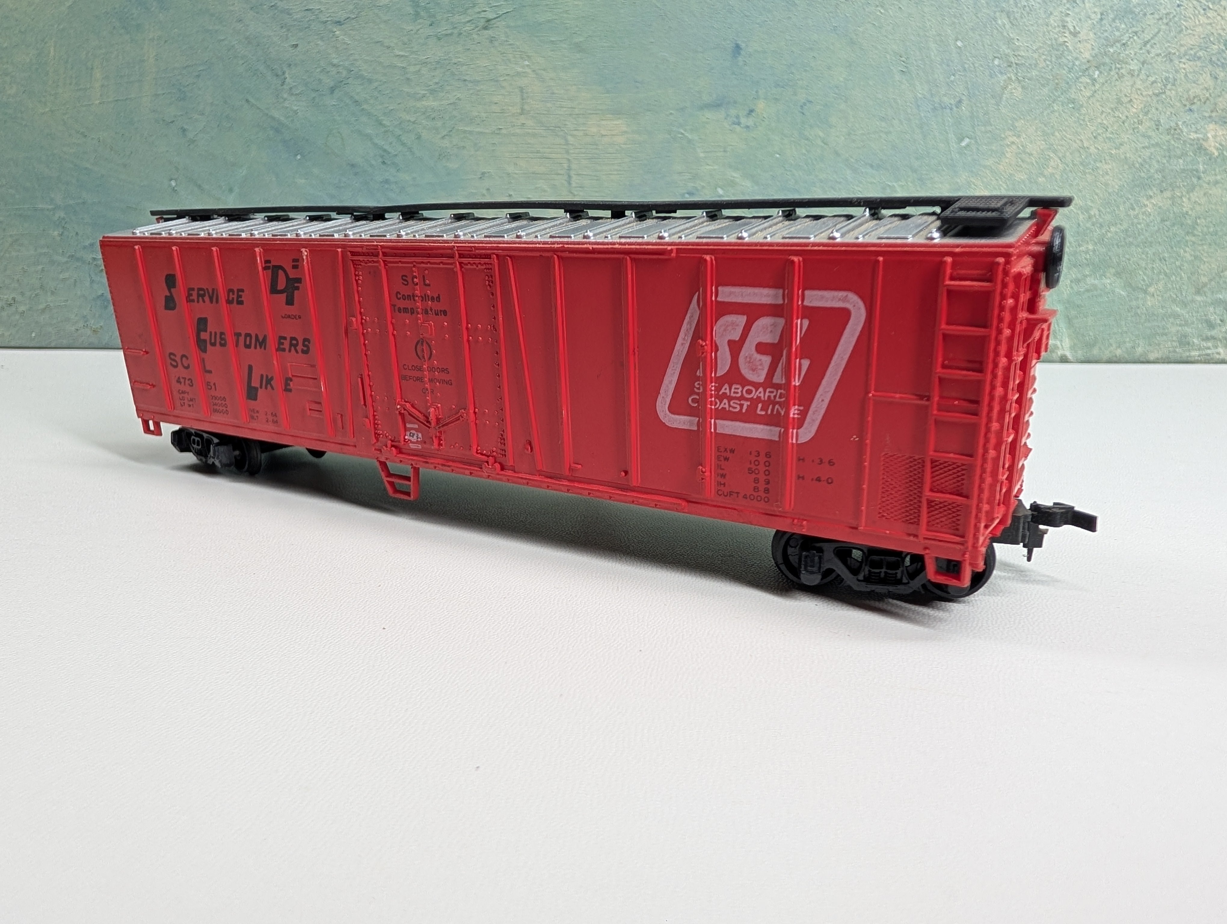 USED HO Scale 50' OB Box Car Seaboard Coast Line SCL #47351