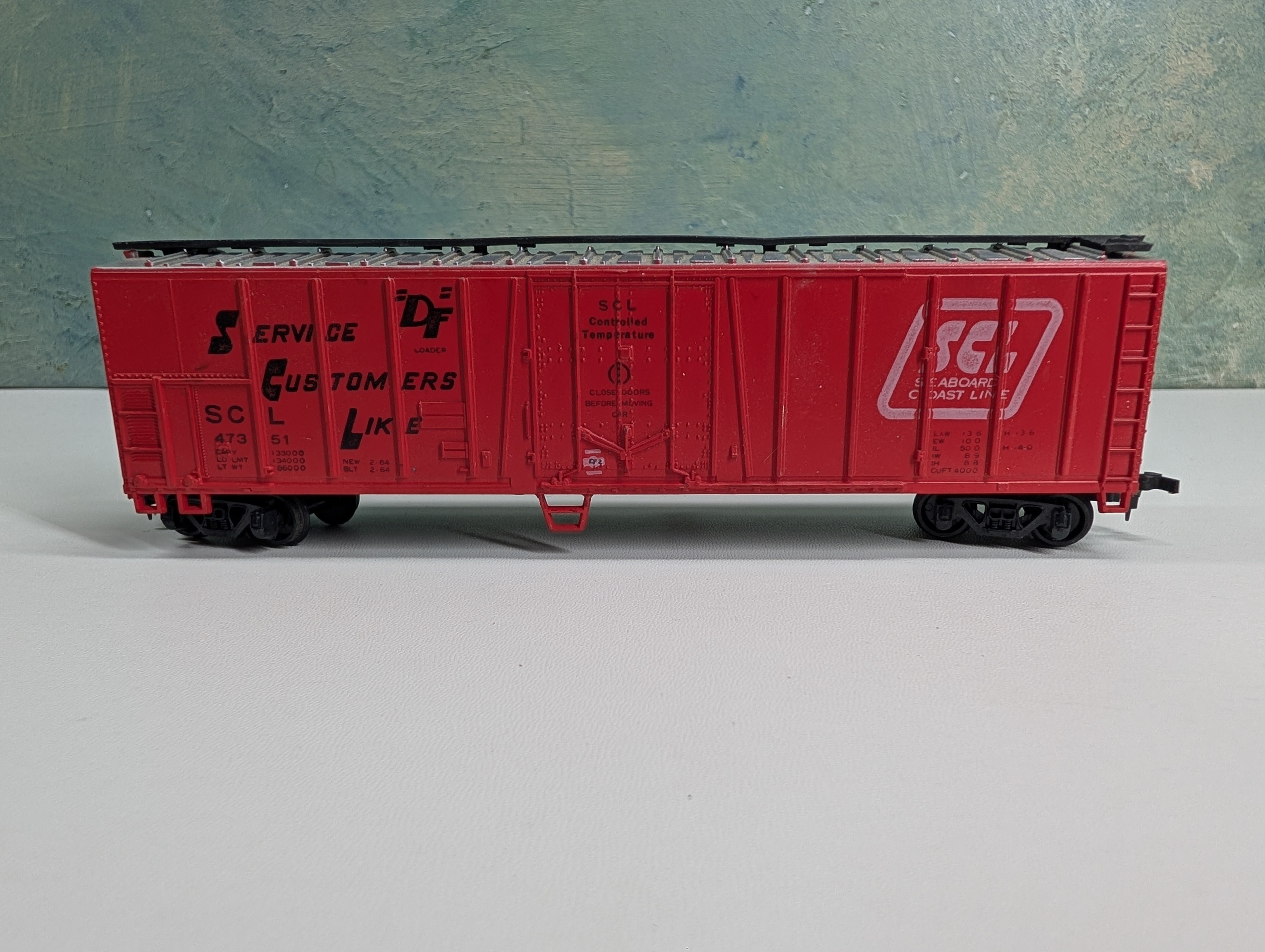 USED HO Scale 50' OB Box Car Seaboard Coast Line SCL #47351