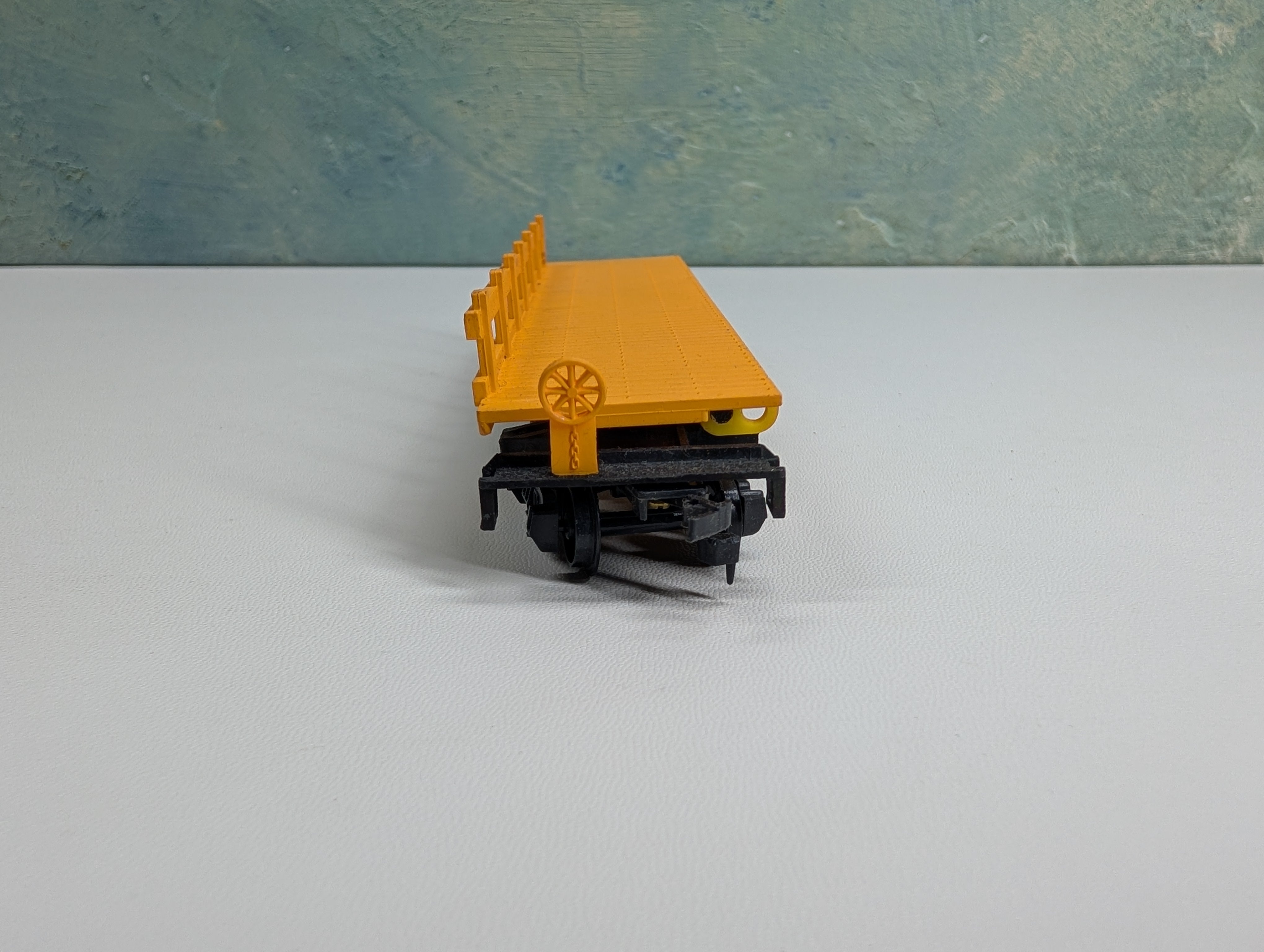 USED Bachmann HO Scale Dump Flat Car Ponderosa Lumber Co #1427
