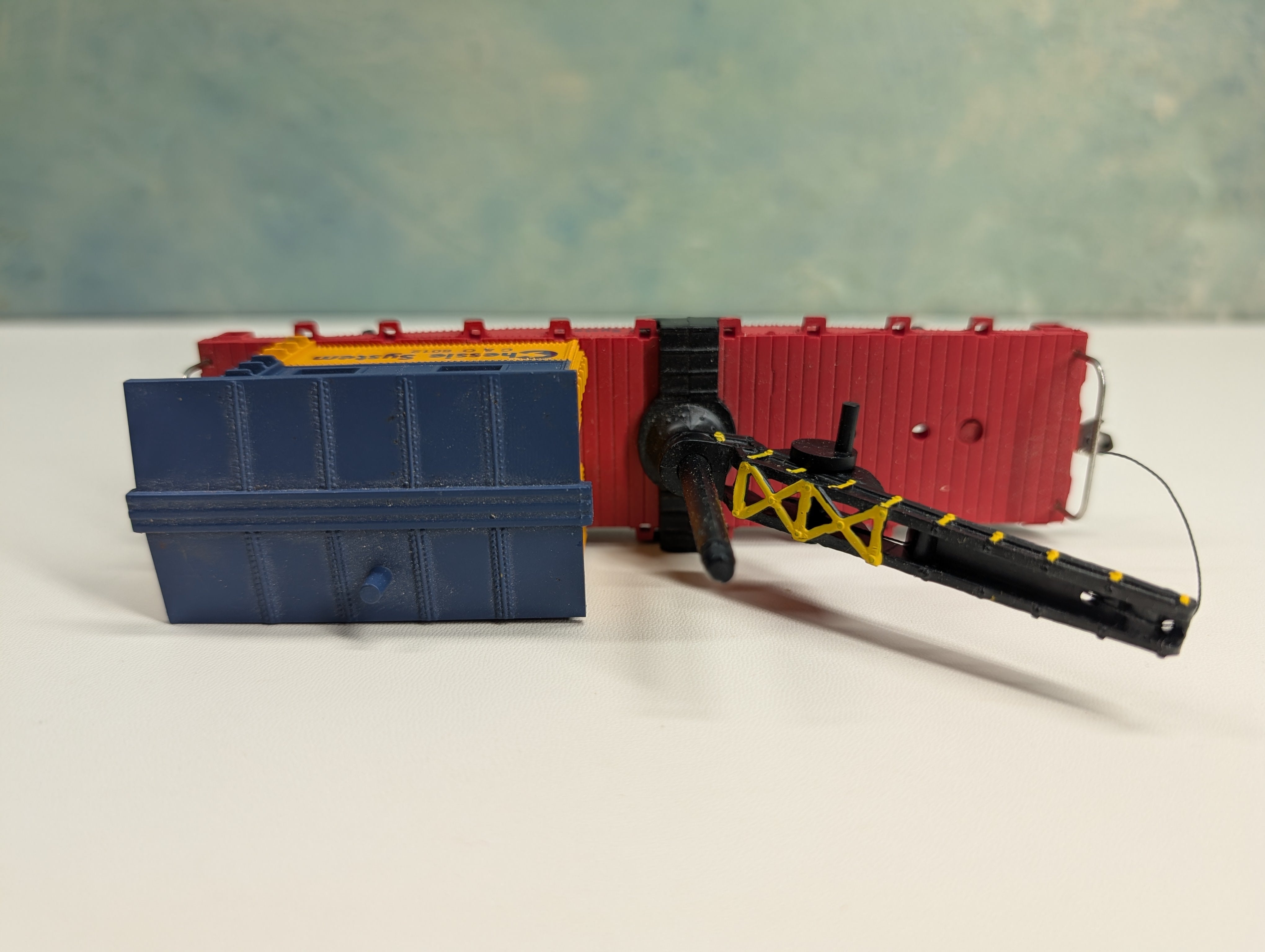 USED Model Power HO Scale Work Caboose with Crane Chessie System C&O #6012