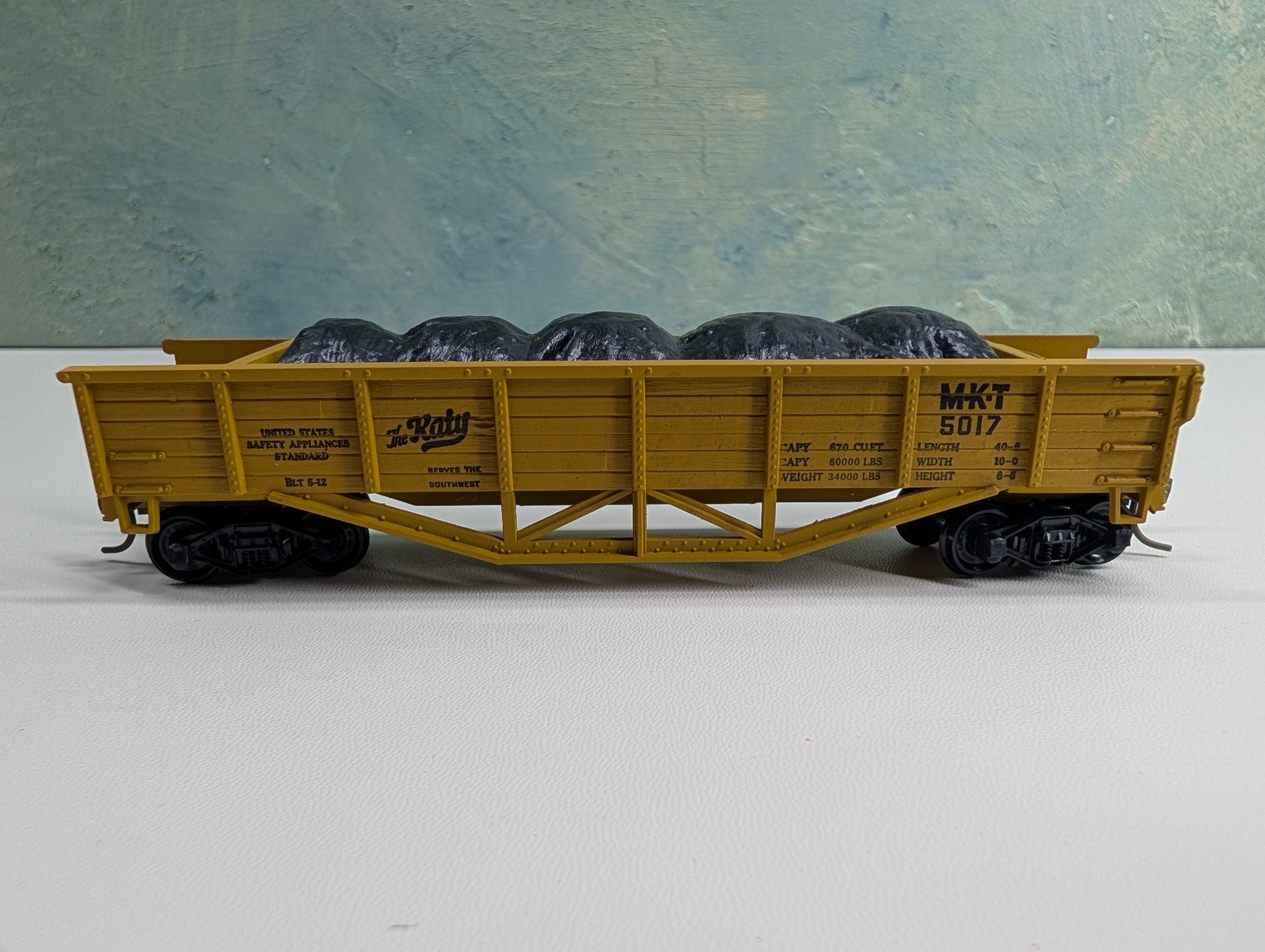USED TRAIN MINIATURE 5454 HO Scale 42' Gondola Hart Convertible MKT #5017