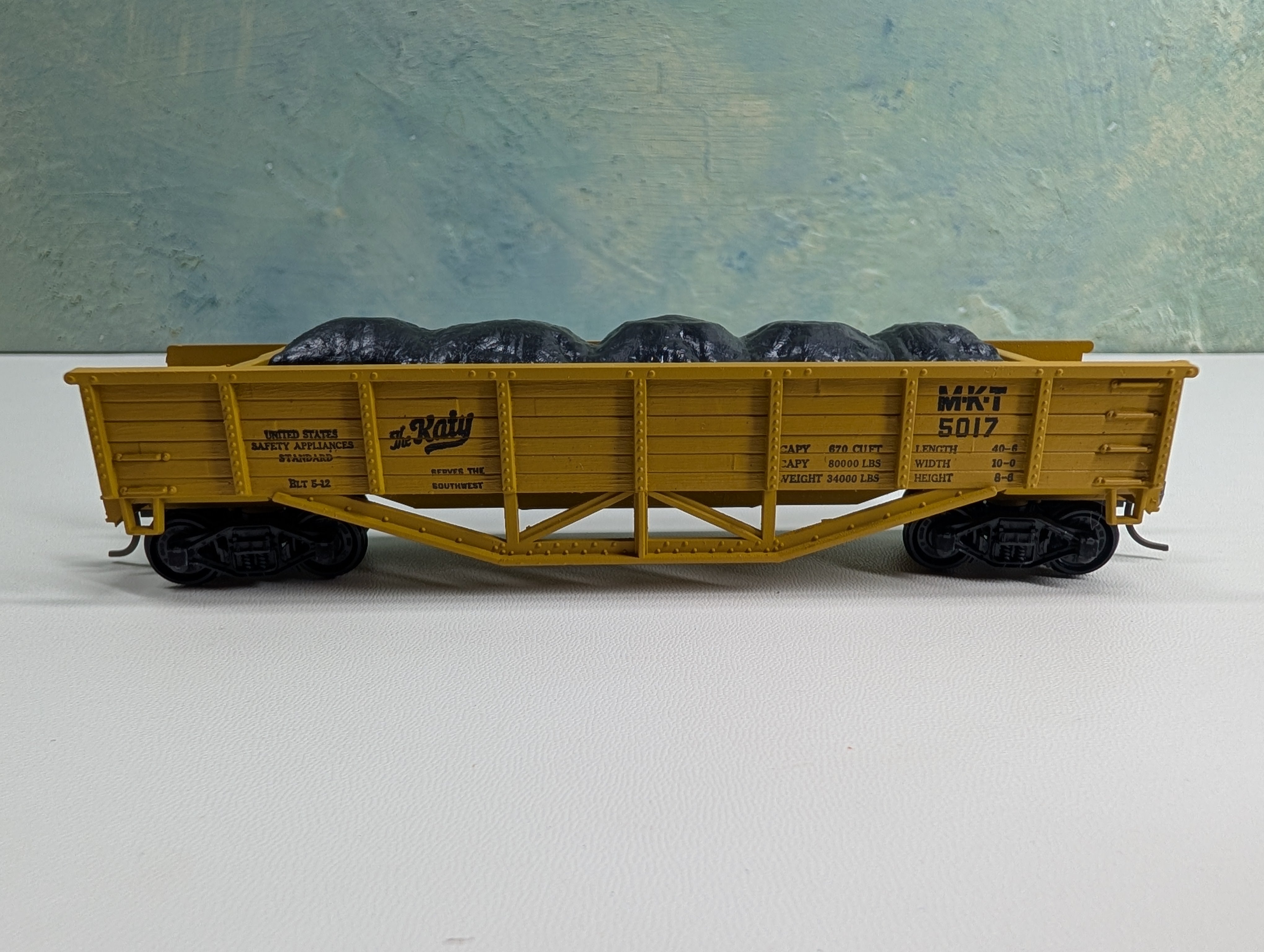 USED TRAIN MINIATURE 5454 HO Scale 42' Gondola Hart Convertible MKT #5017