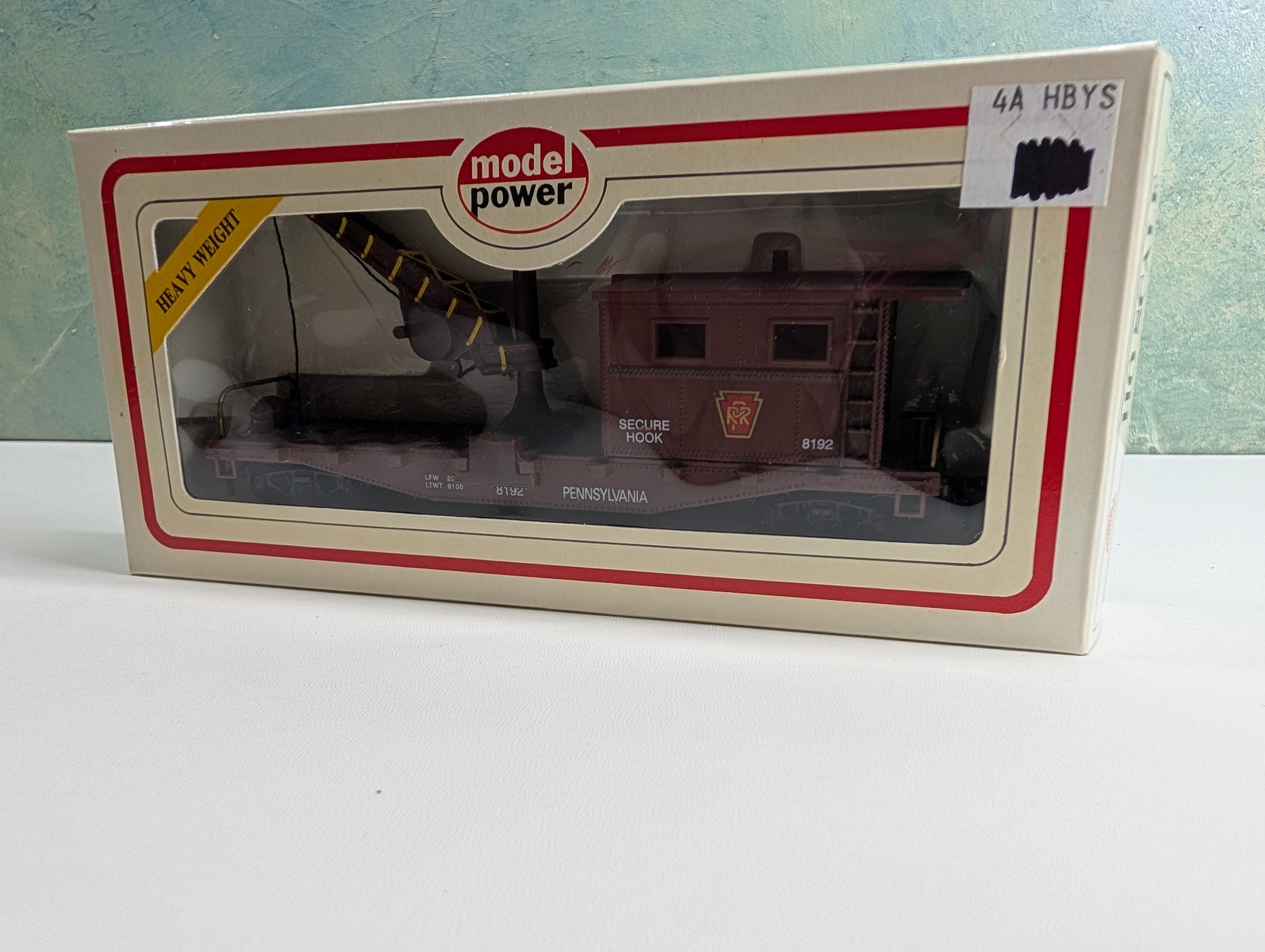 USED Model Power 8192 HO Scale 40' Work Caboose & Crane Pennsylvania #8192