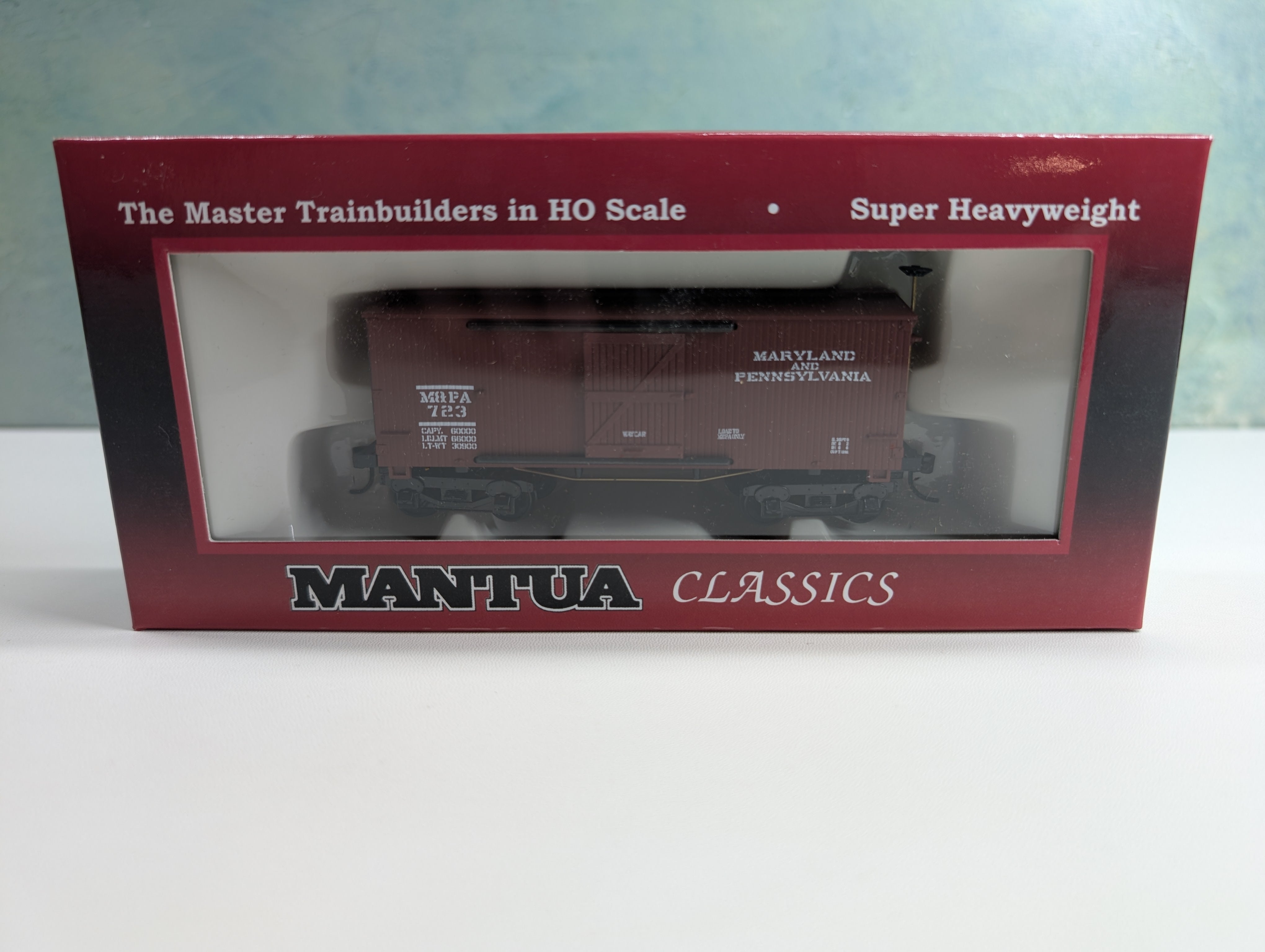 USED Mantua 721303 HO Scale 1860 Box Car Maryland & Pennsylvania M&PA #723