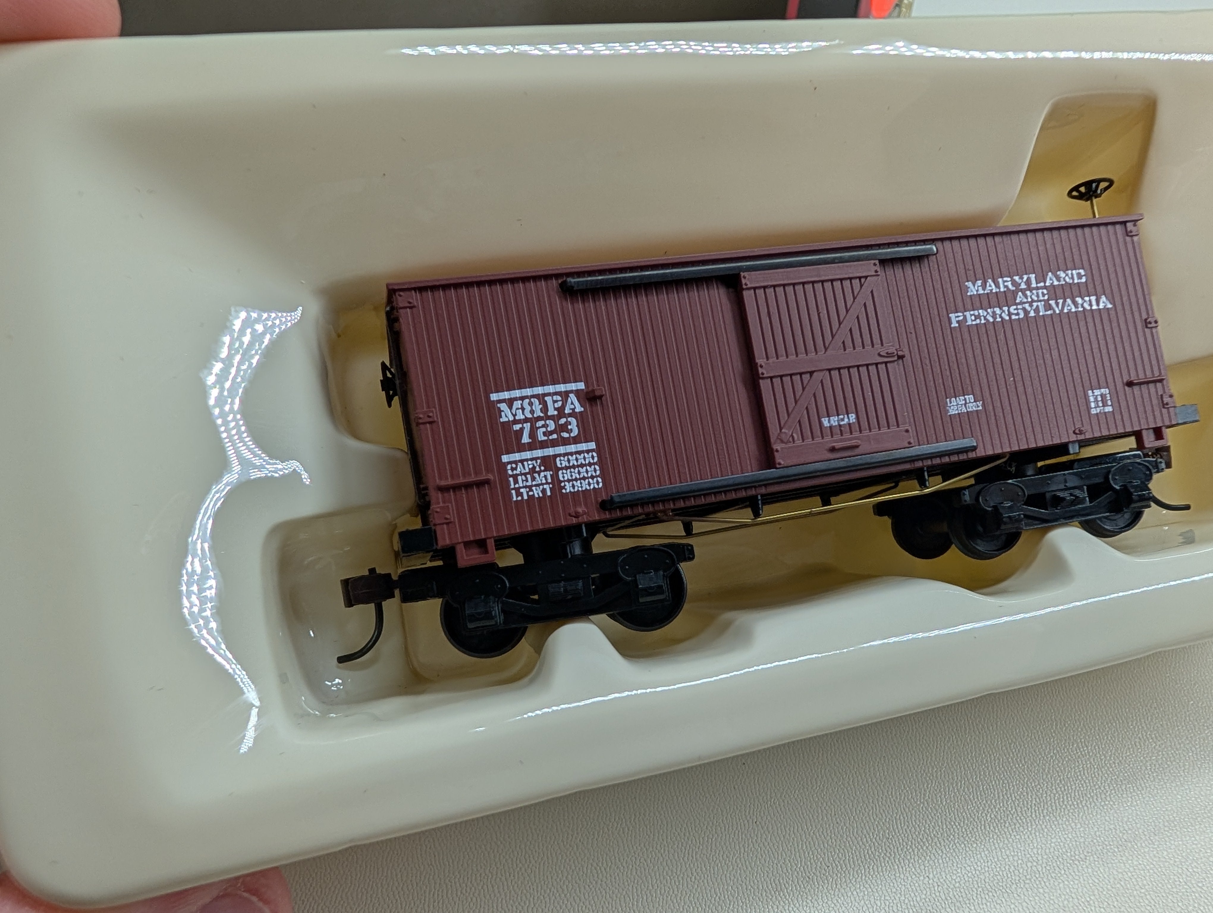 USED Mantua 721303 HO Scale 1860 Box Car Maryland & Pennsylvania M&PA #723