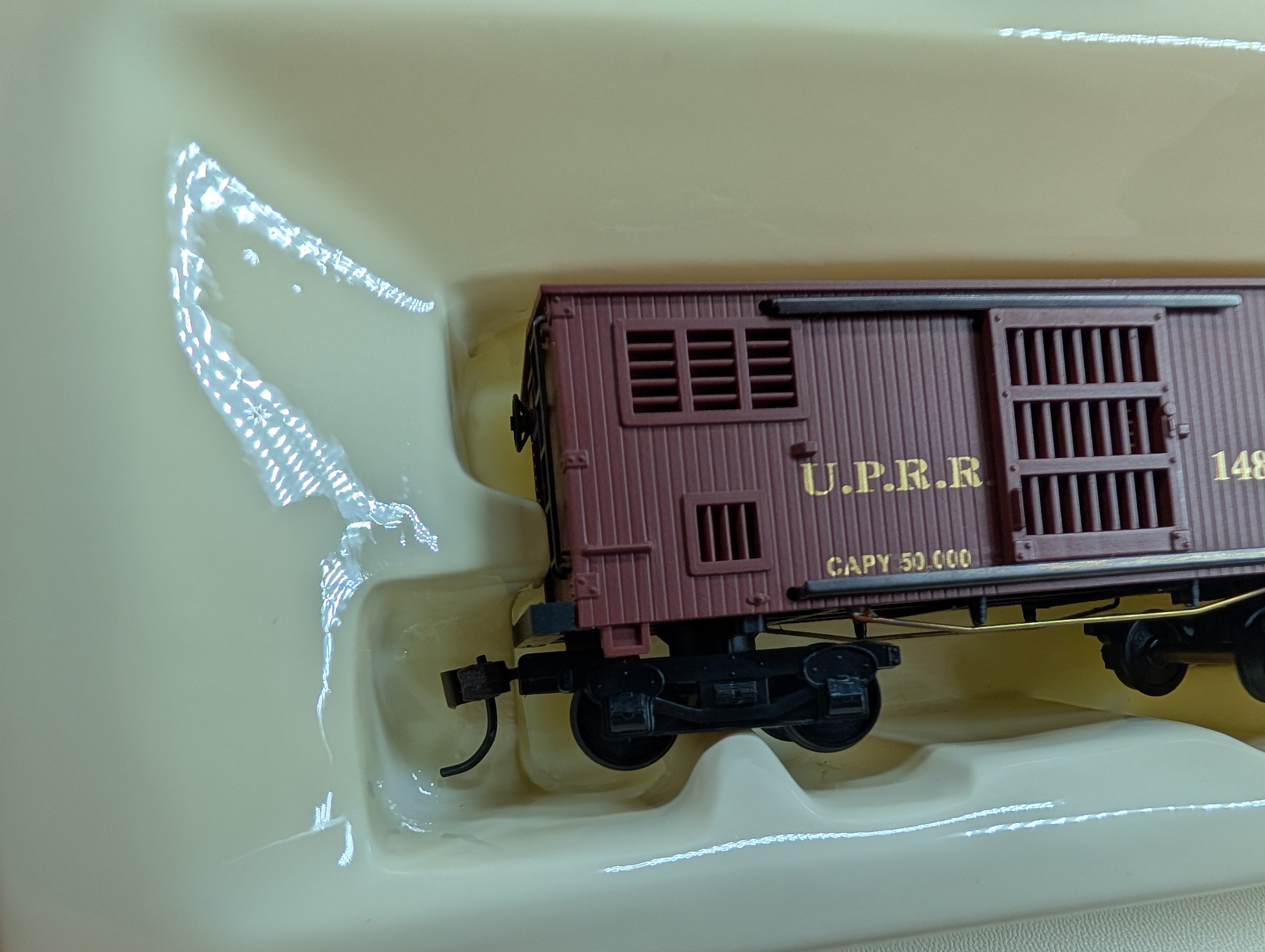 USED Mantua 722003 HO Scale 1860 Horse Car Union Pacific UPRR #1488