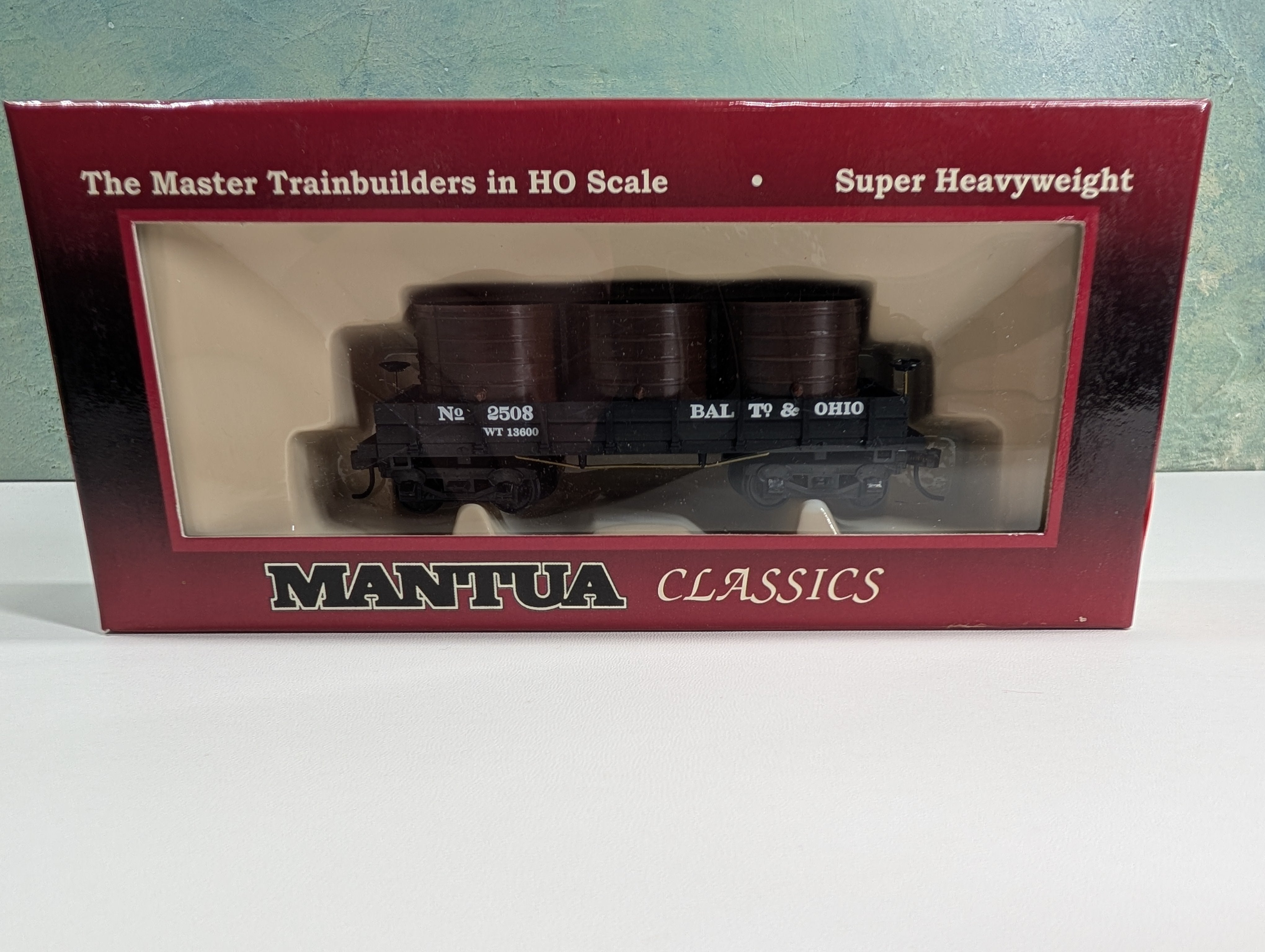 USED Mantua 723025 HO Scale 1860 Water Car Gondola Baltimore and Ohio #2508