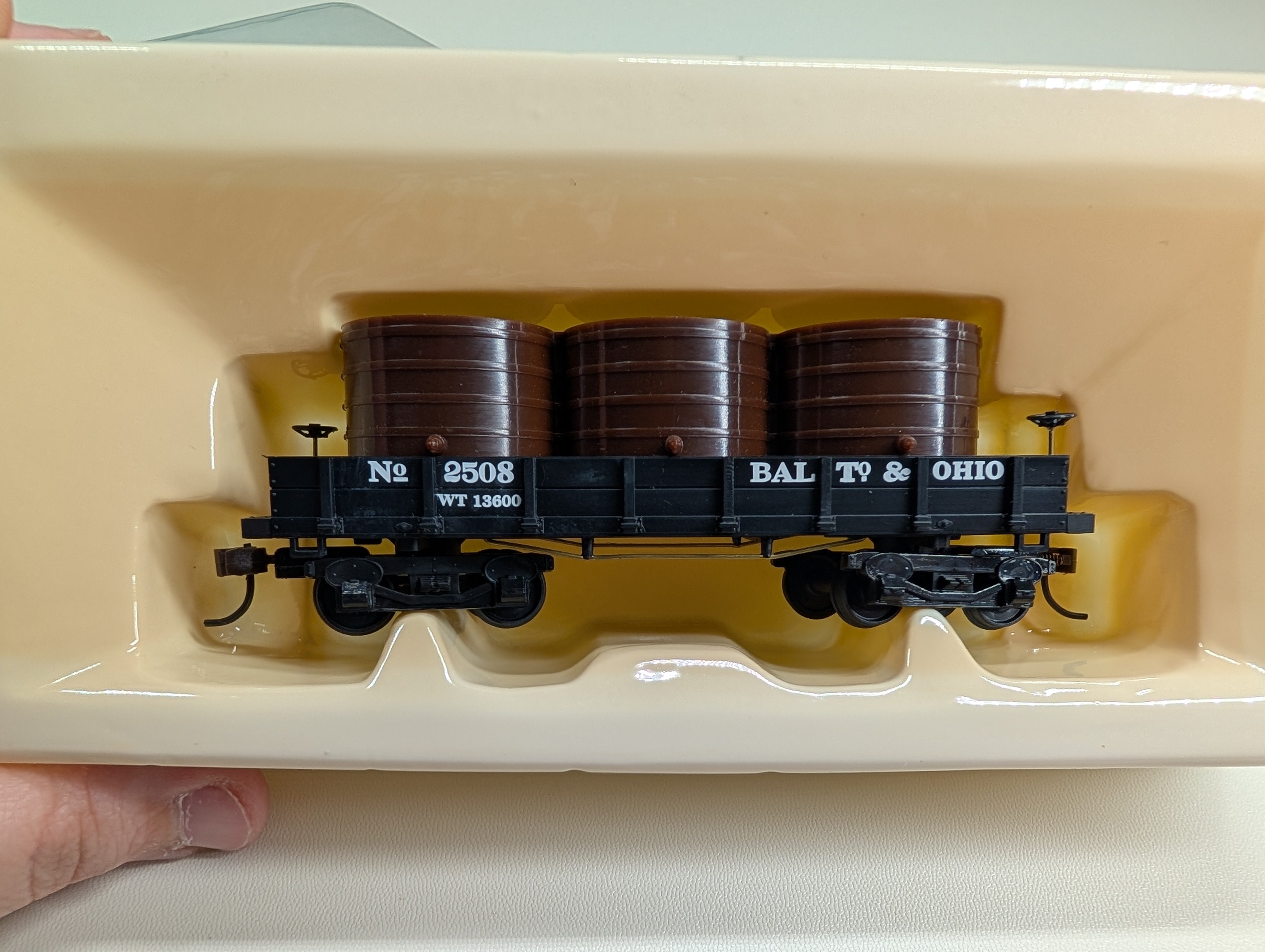 USED Mantua 723025 HO Scale 1860 Water Car Gondola Baltimore and Ohio #2508