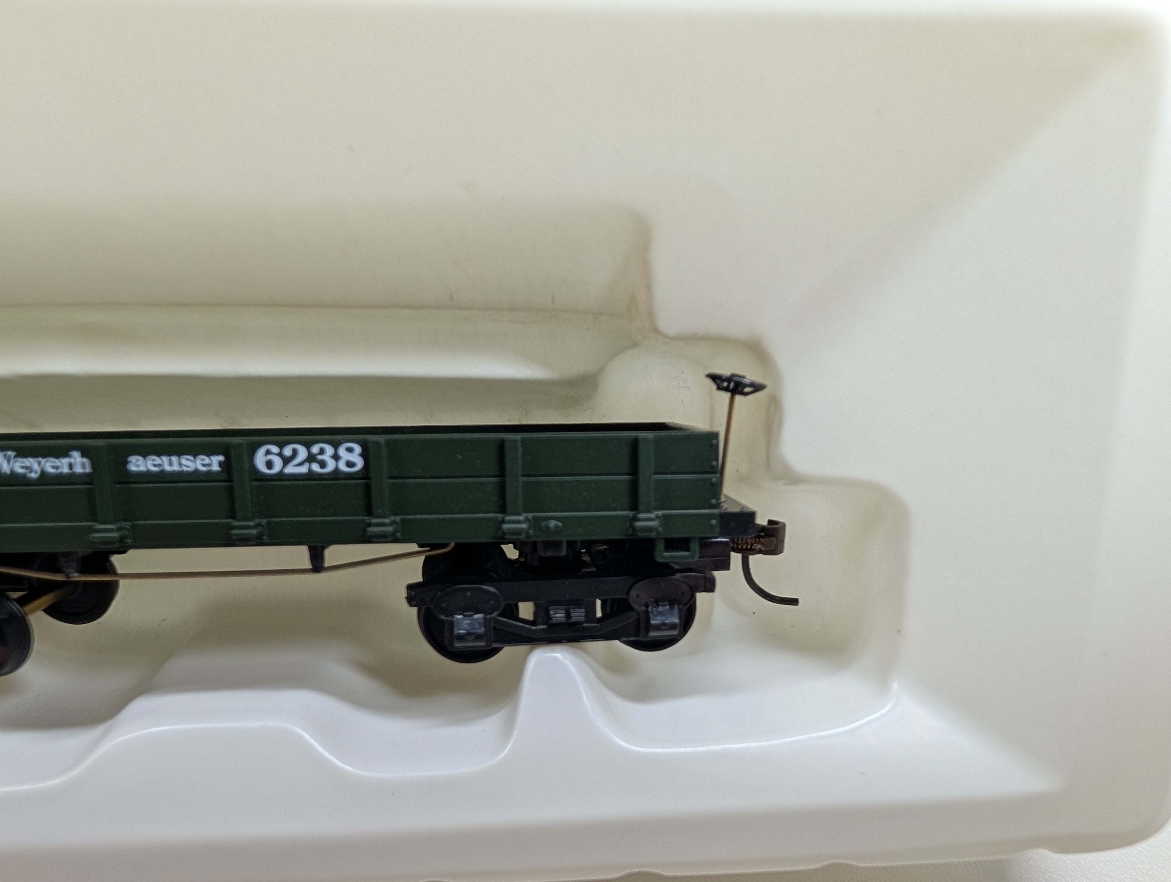 USED Mantua 724021 HO Scale Log Car Gondola Weyerhaeuser #6238