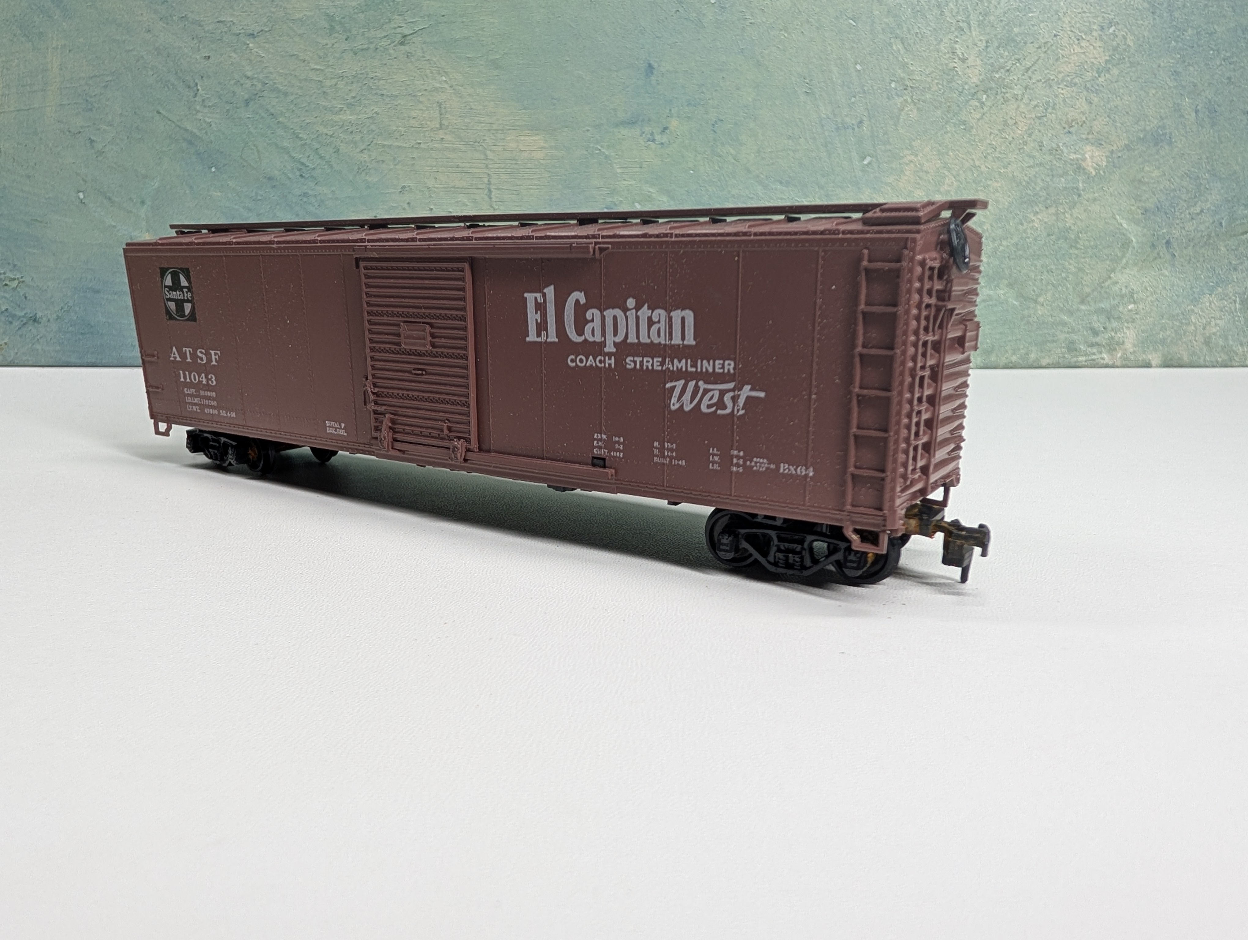 USED Athearn HO Scale 50' SD Box Car Santa Fe ATSF #11043