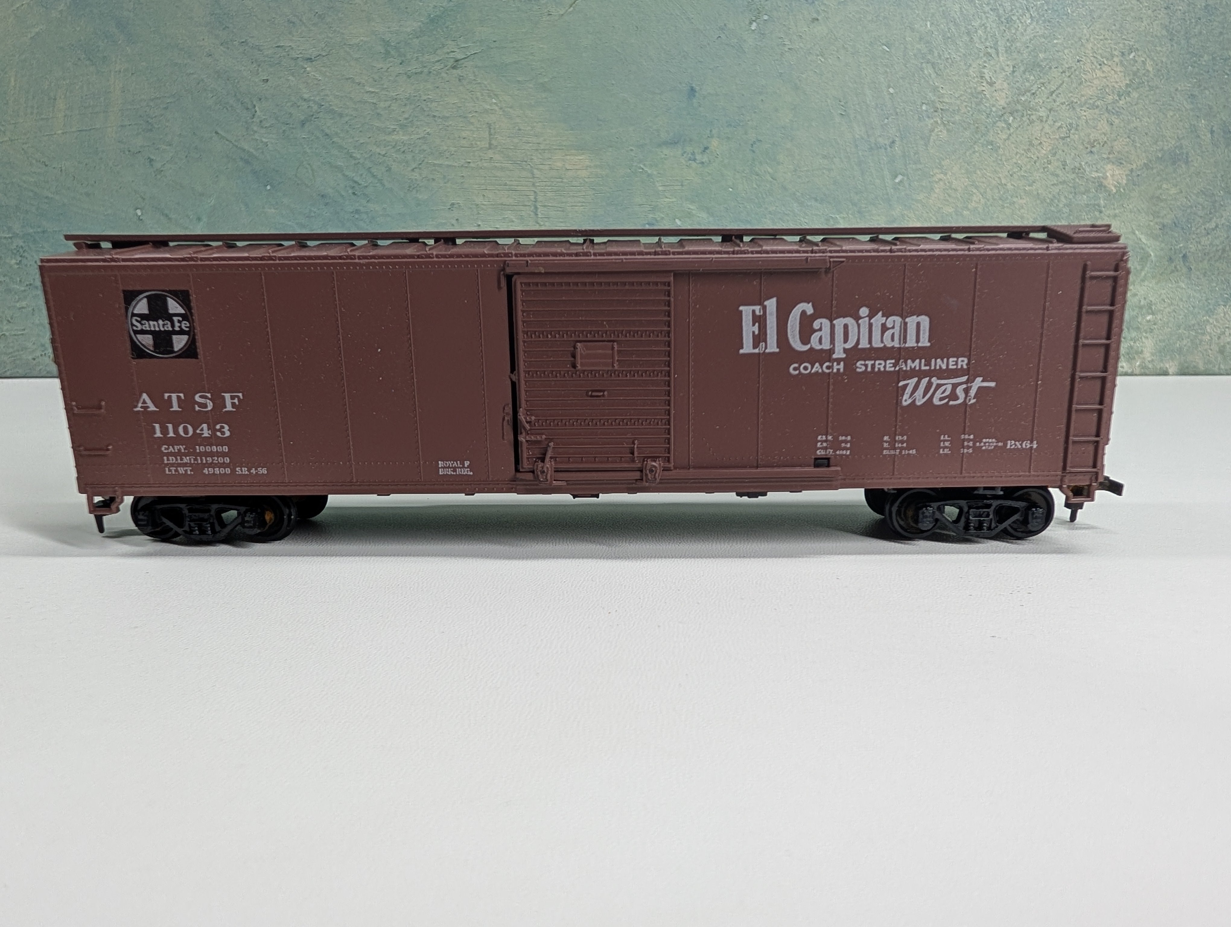 USED Athearn HO Scale 50' SD Box Car Santa Fe ATSF #11043