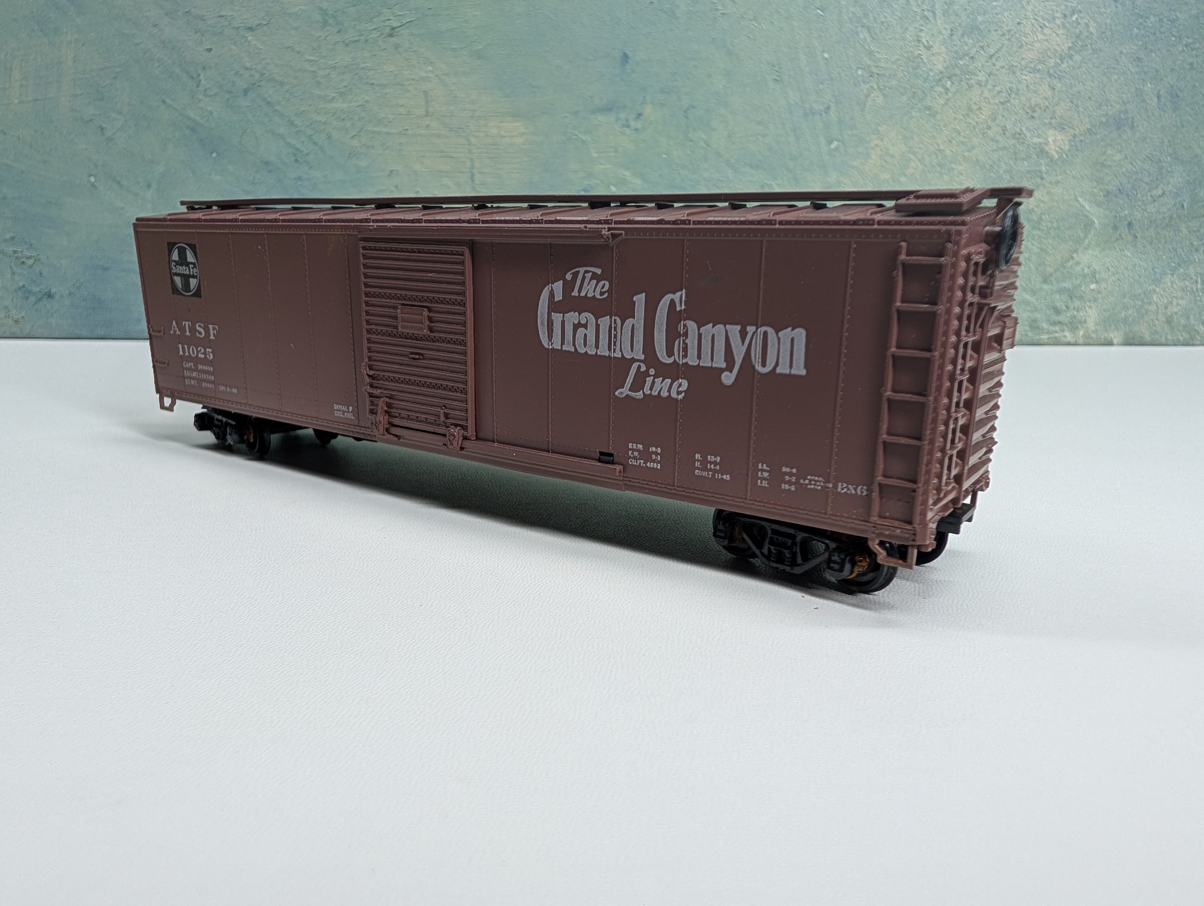 USED Athearn HO Scale 50' SD Box Car Santa Fe ATSF #11025