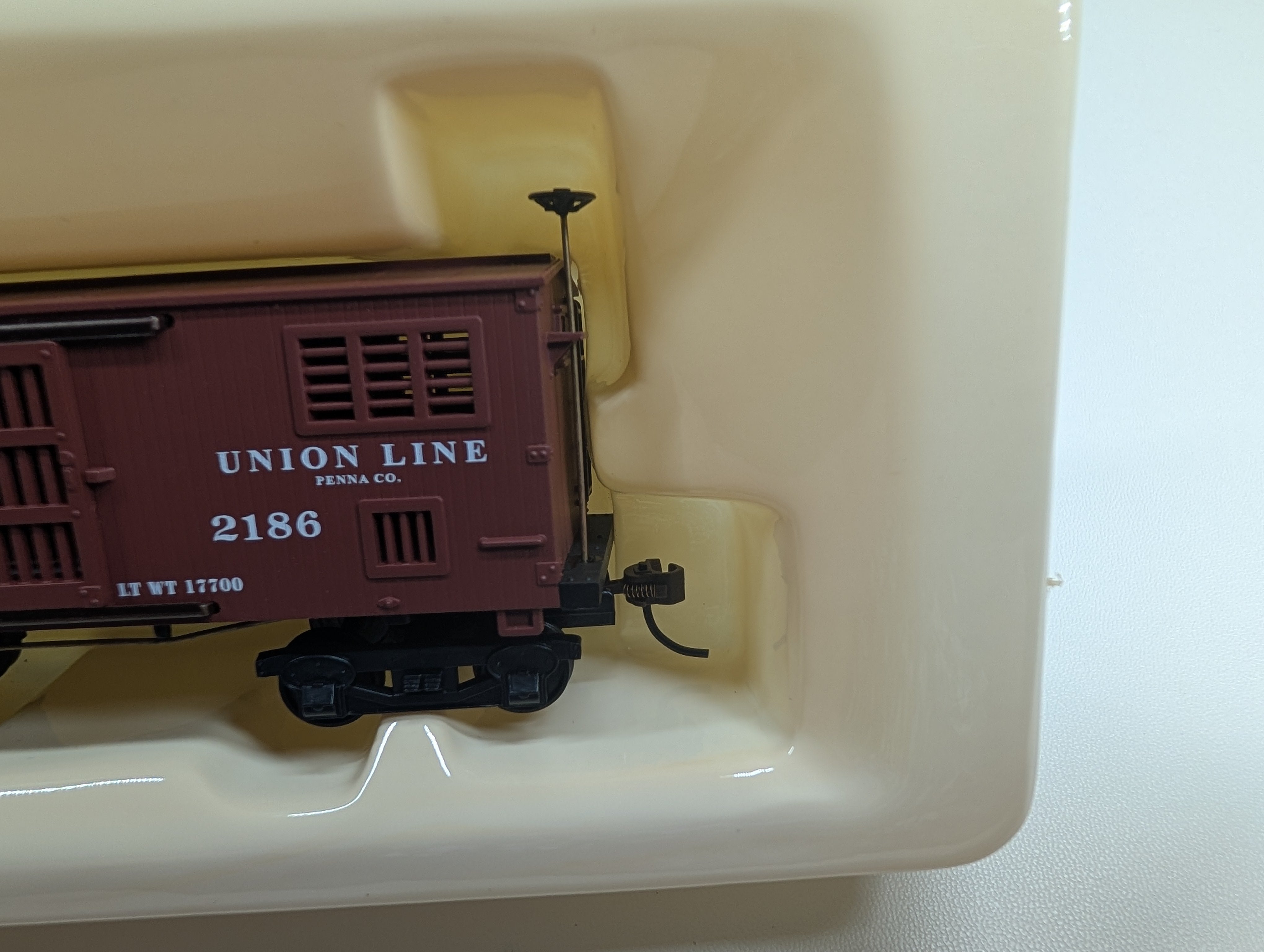 USED Mantua 722050 HO Scale 1860 Horse Car Union Line PRR #2186