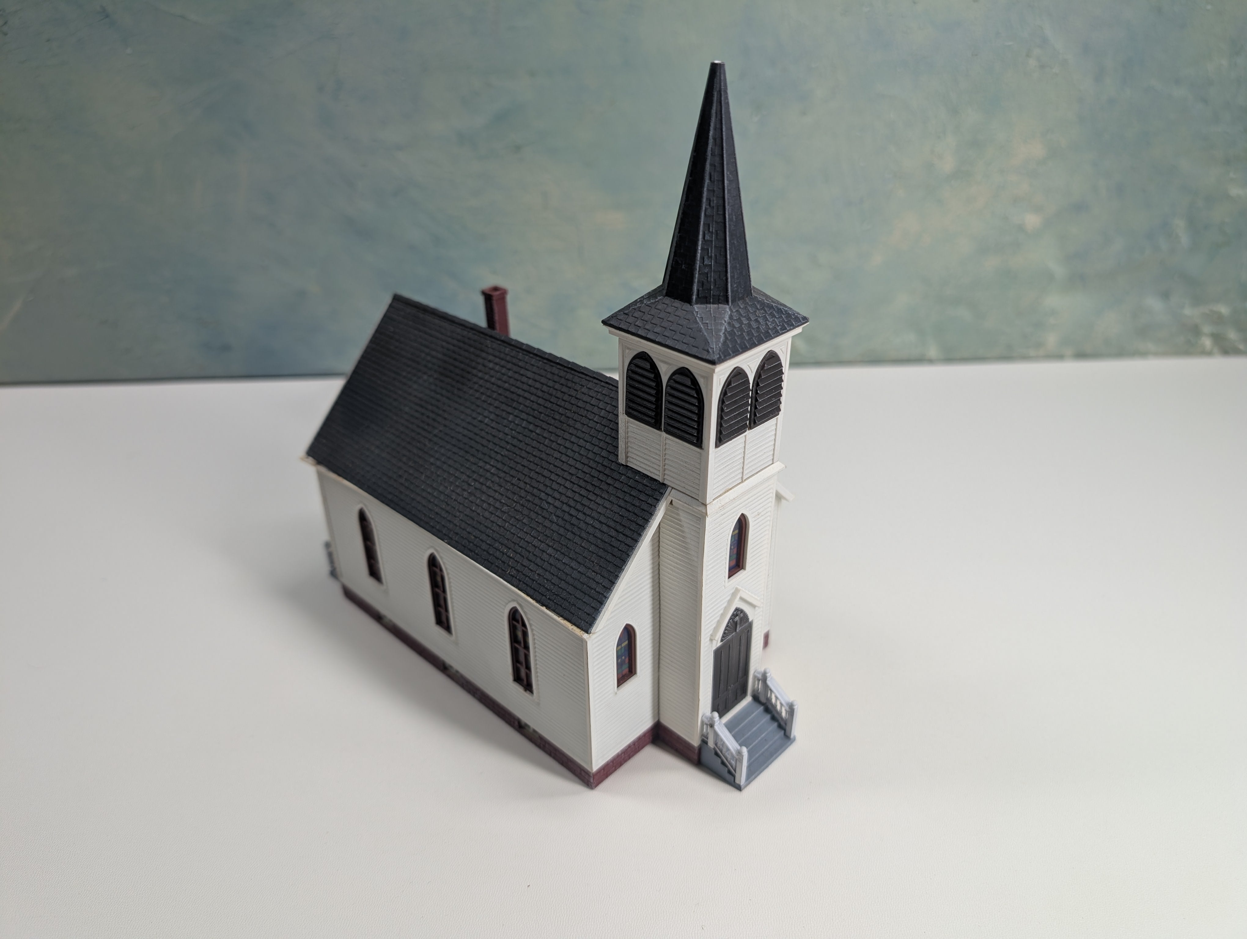 USED Kibri HO Scale White Church