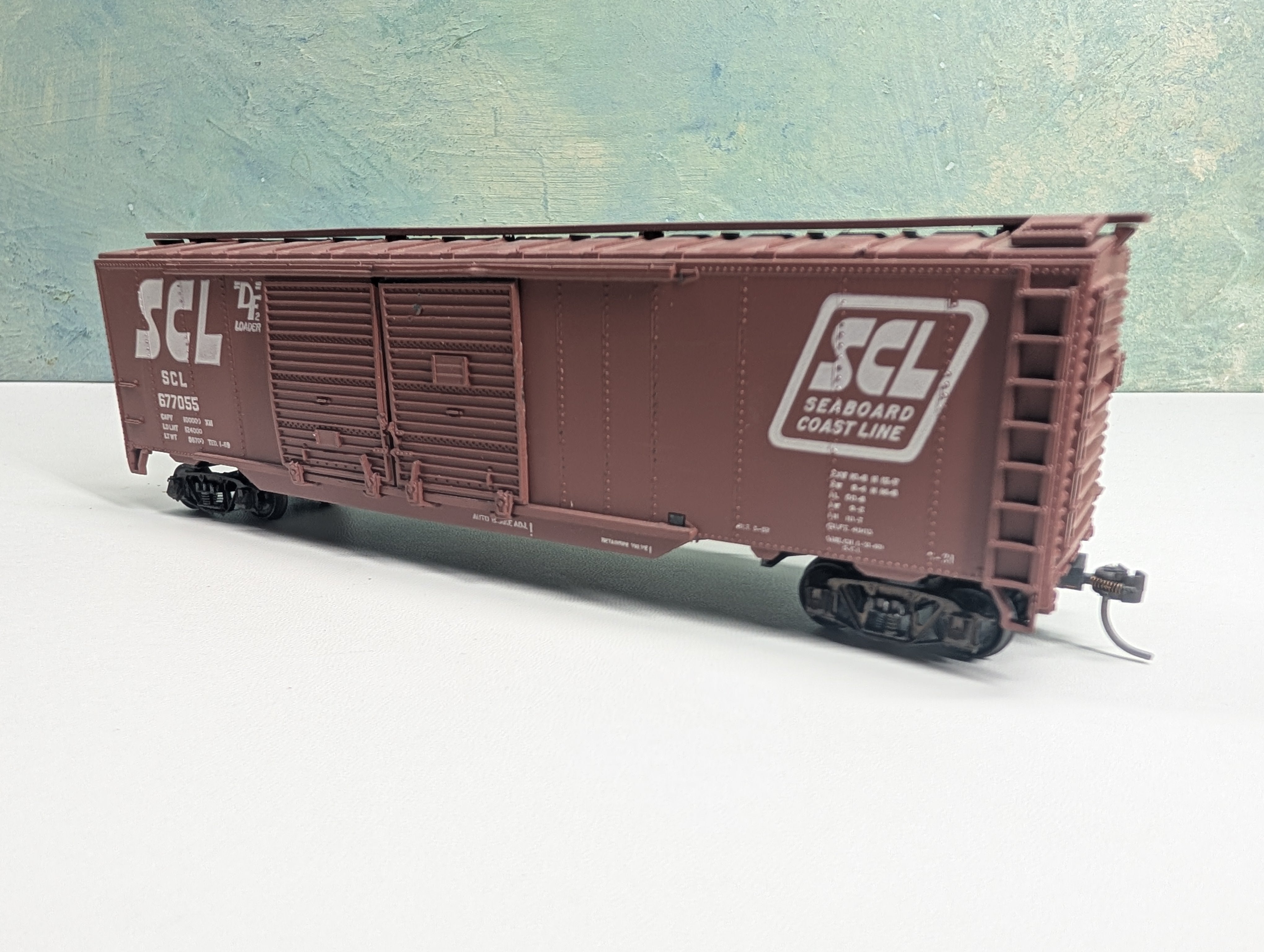 USED Athearn HO Scale 50' DD Box Car Seaboard Coast Line SCL #677055