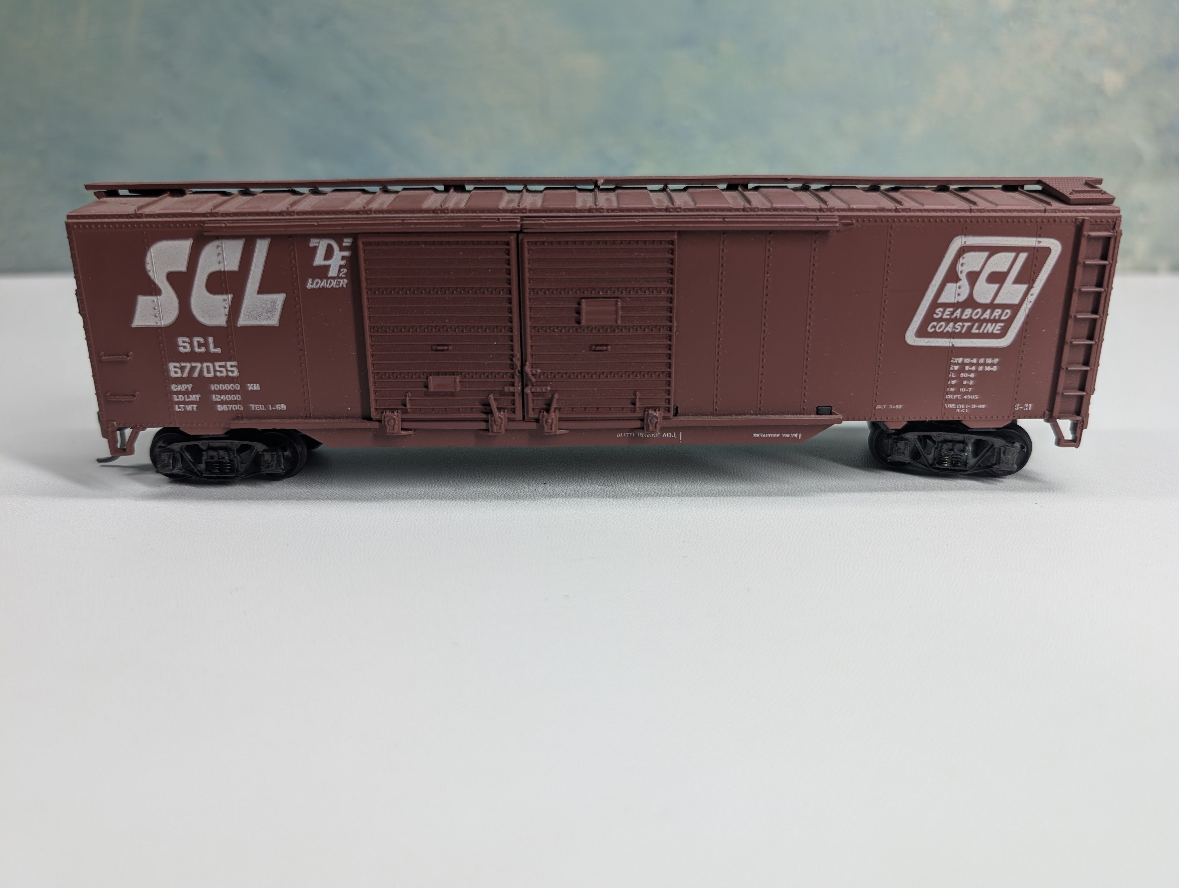 USED Athearn HO Scale 50' DD Box Car Seaboard Coast Line SCL #677055