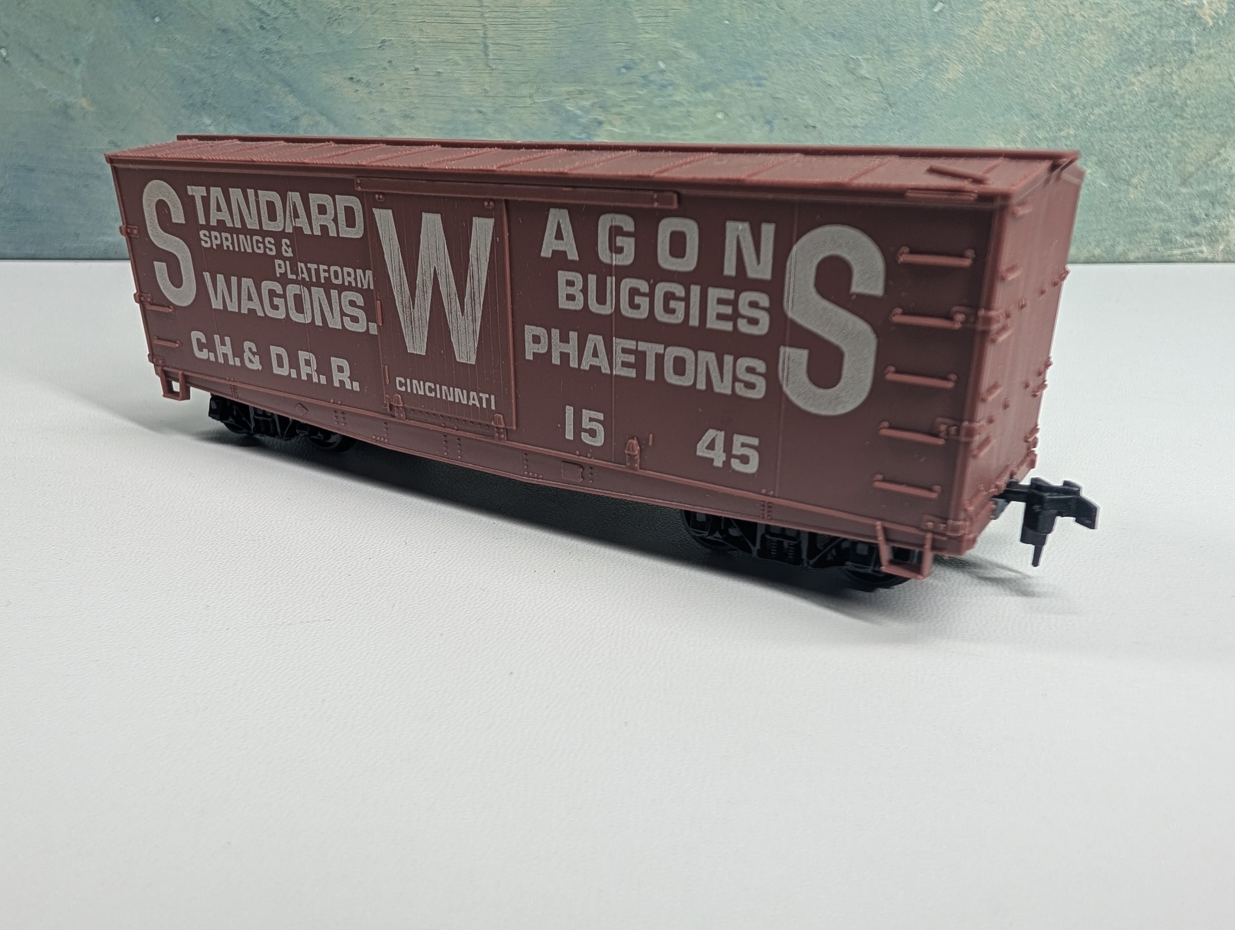 USED Roundhouse HO Scale Old Time Billboard Box Car Standard Wagons CH&DRR #1545