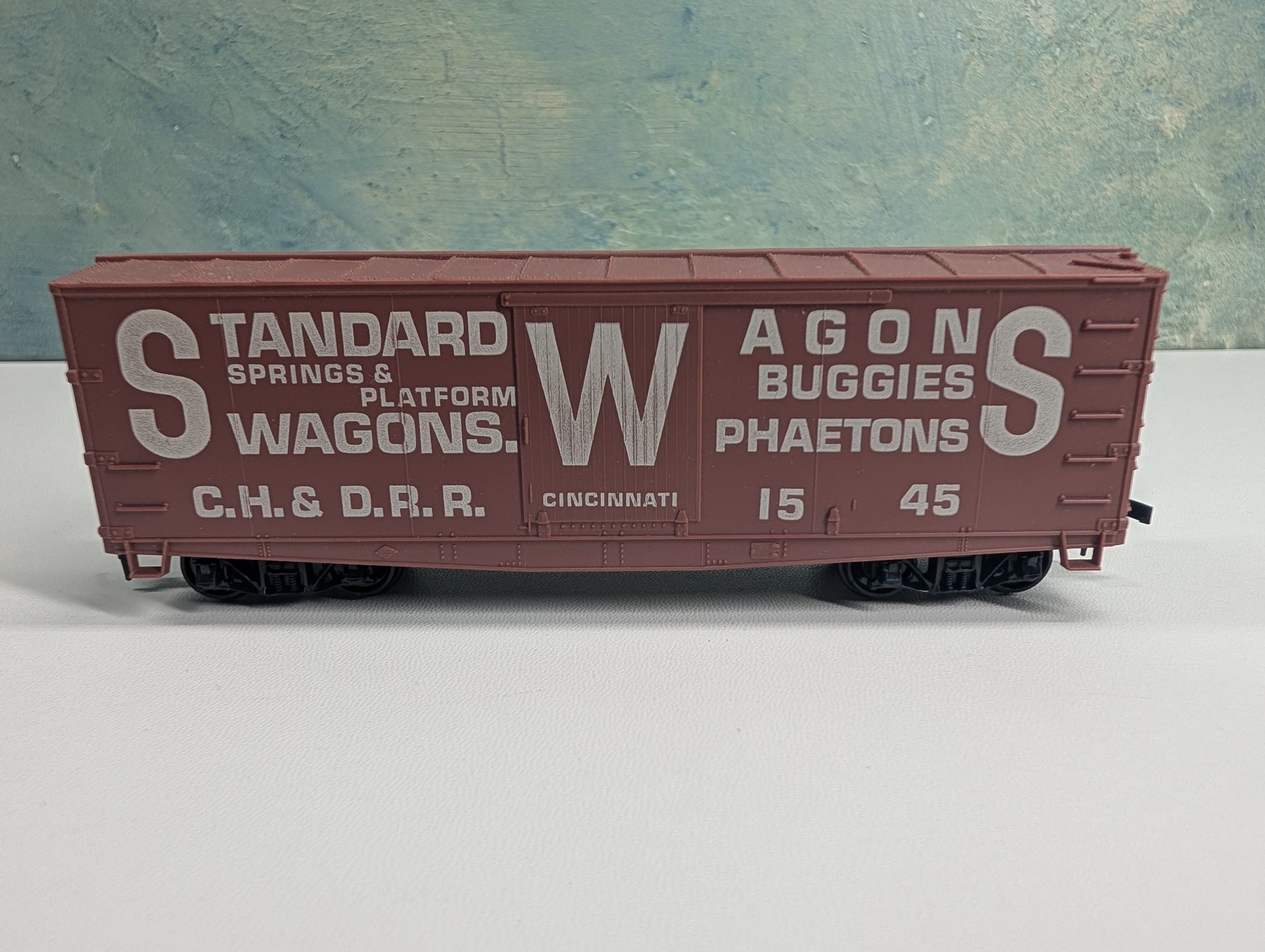 USED Roundhouse HO Scale Old Time Billboard Box Car Standard Wagons CH&DRR #1545