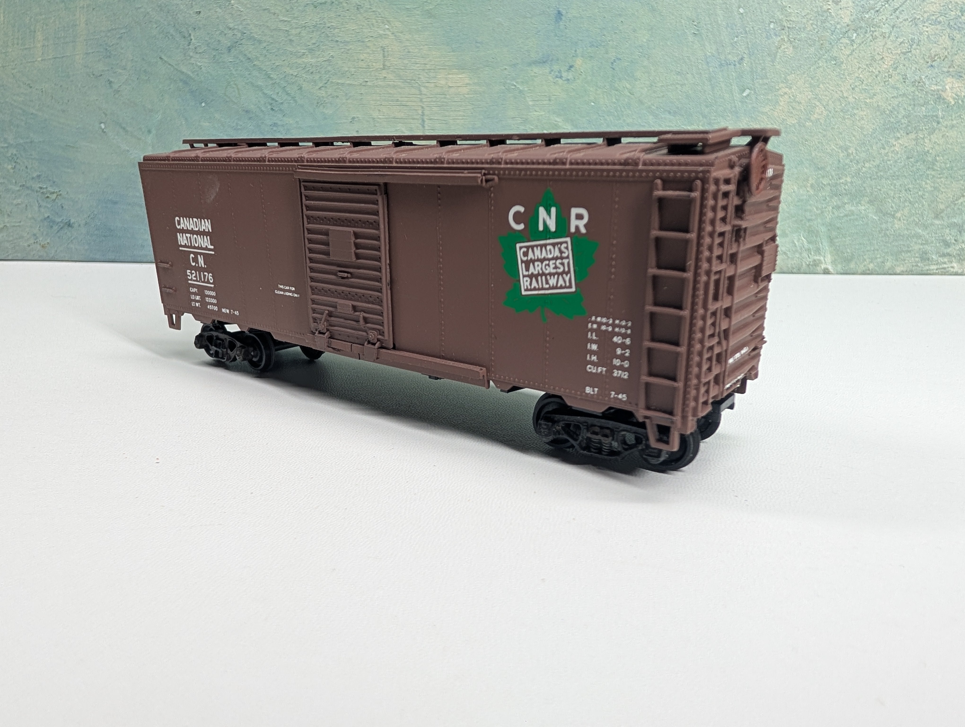 USED Athearn HO Scale 40' Box Car Canadian National CN #521176