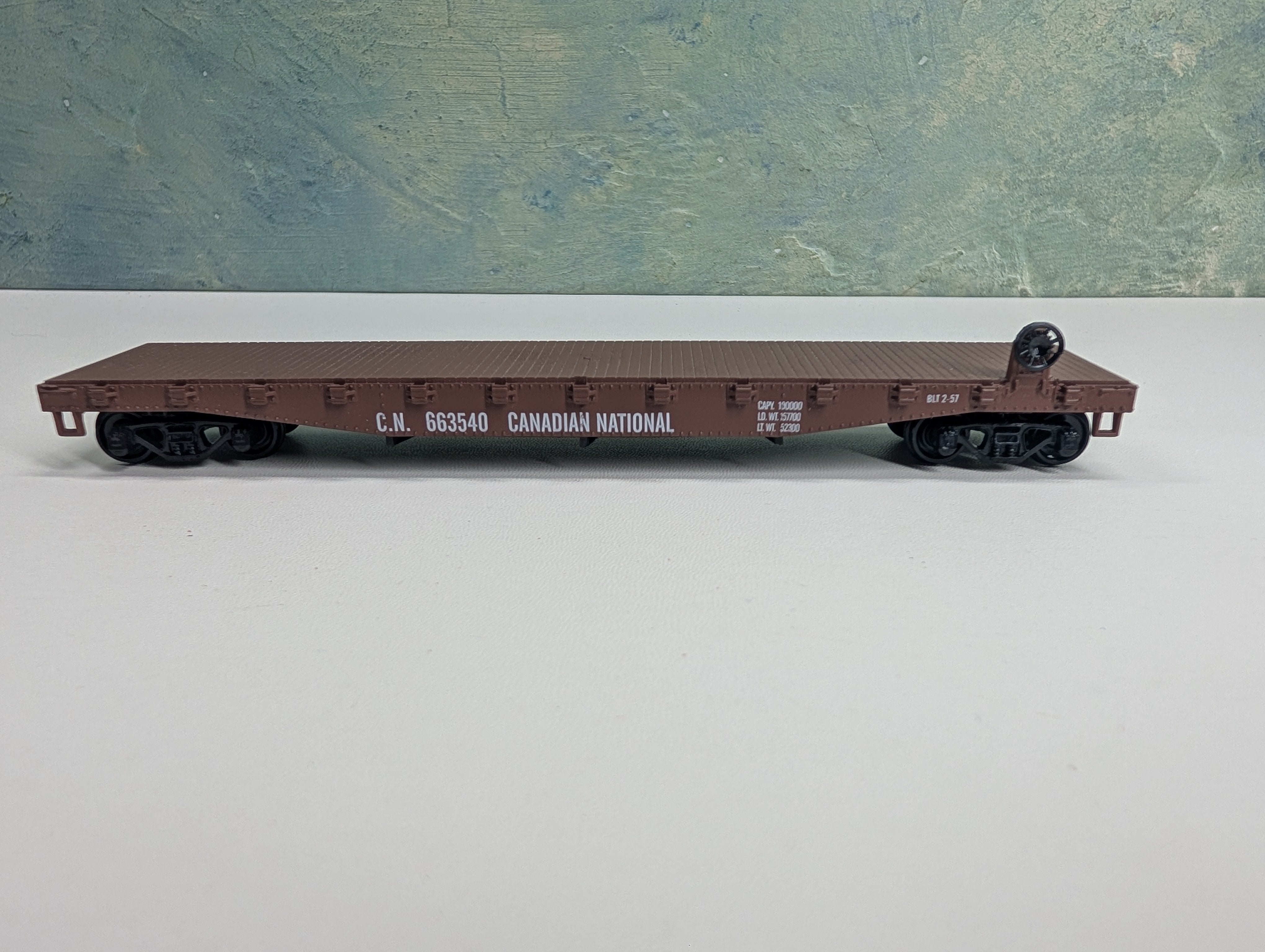 USED Athearn HO Scale 50' Flat Car Canadian National CN #663540