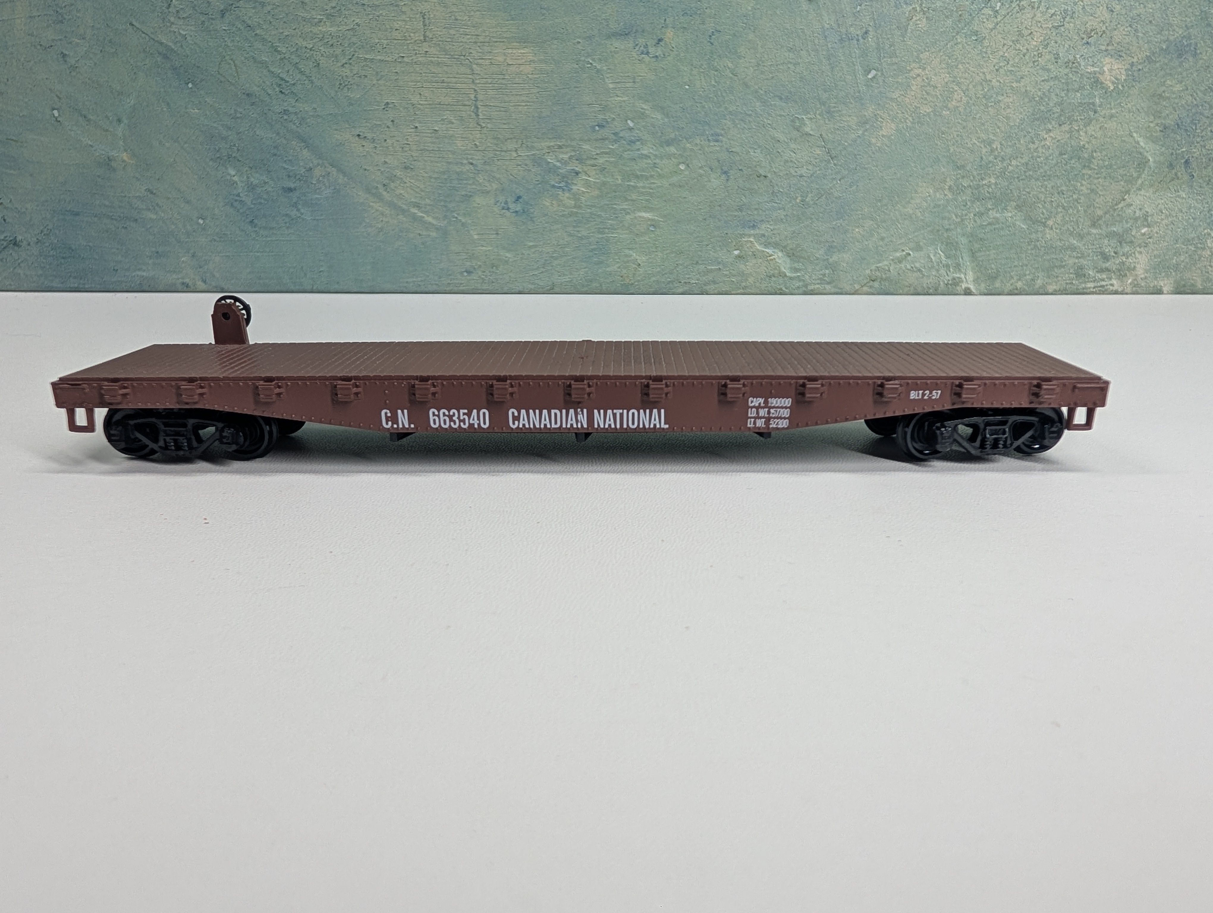 USED Athearn HO Scale 50' Flat Car Canadian National CN #663540