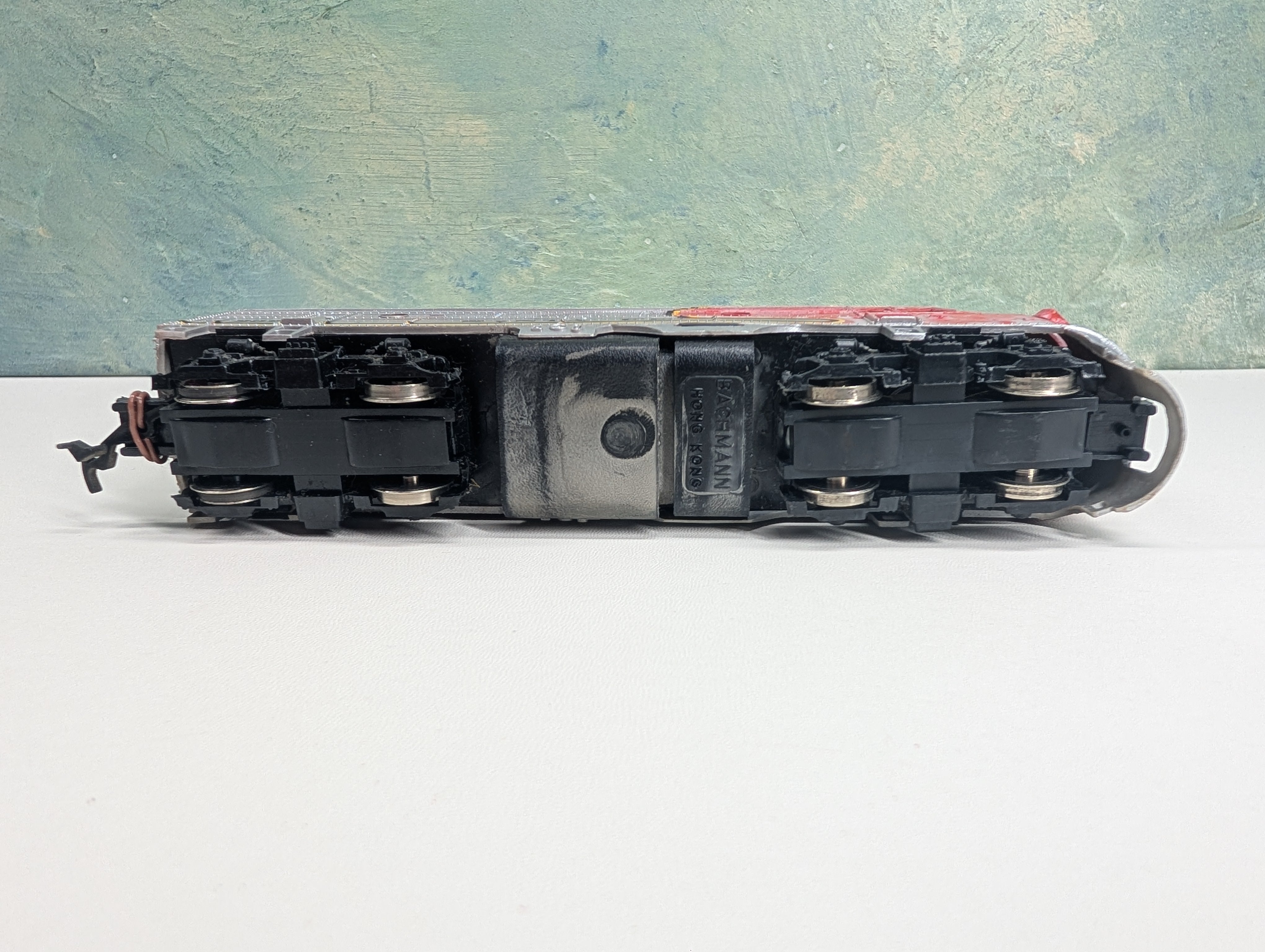 USED Bachmann HO Scale F7-A Diesel Locomotive Santa Fe #307 Weathered, Tested DC