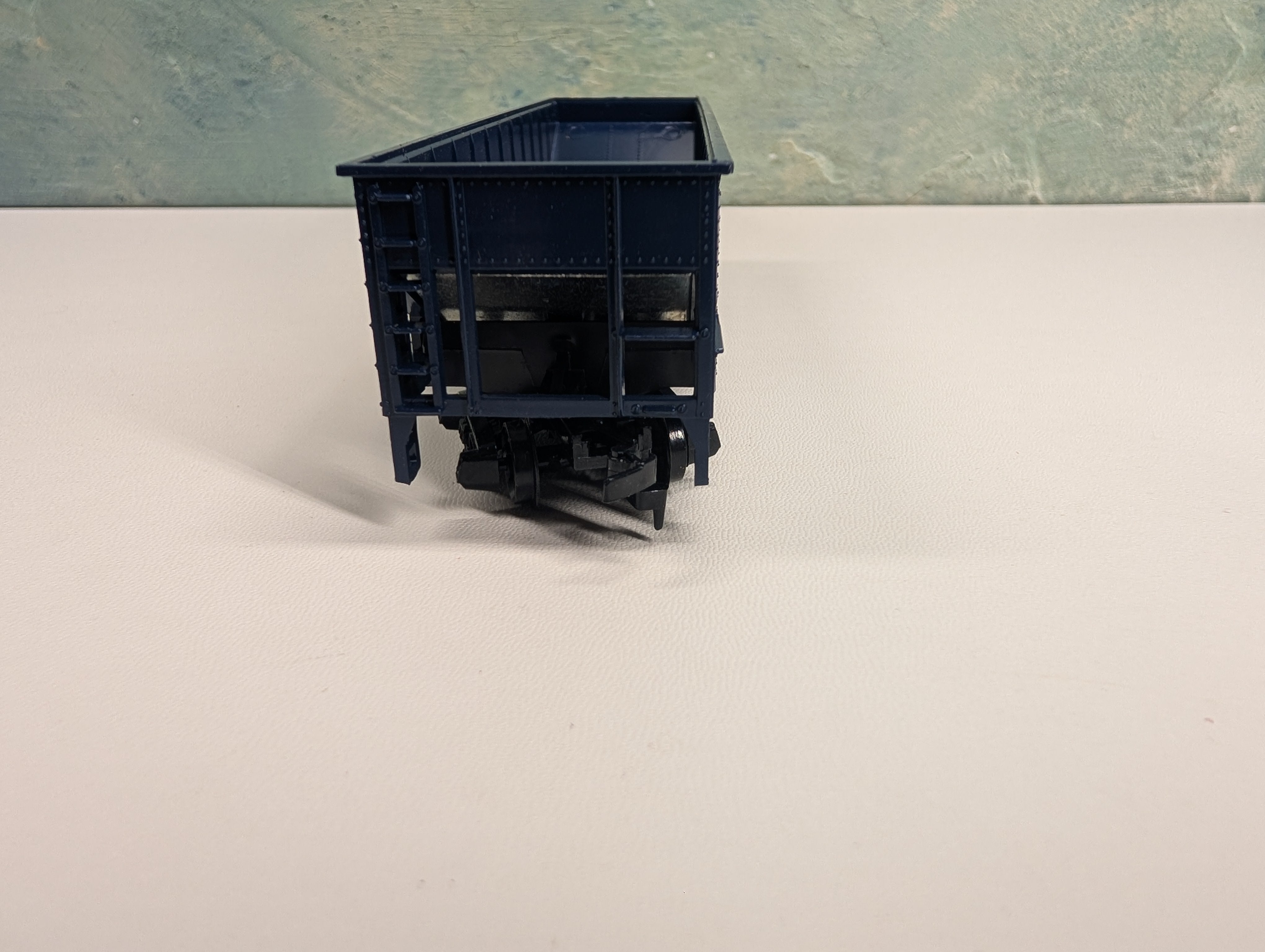 USED Tyco HO Scale Quad Hopper Anthracite Blue Coal RDG #109300